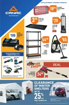 Preview of leaflet Weekly Flyer from shop Canac is valid from Nov 06, 2025