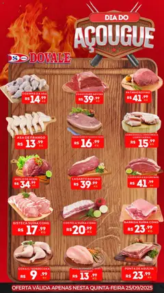 Pré-Visualização do folheto "Ofertas do Açougue" da loja Dovale válido a partir de 25/09/2025