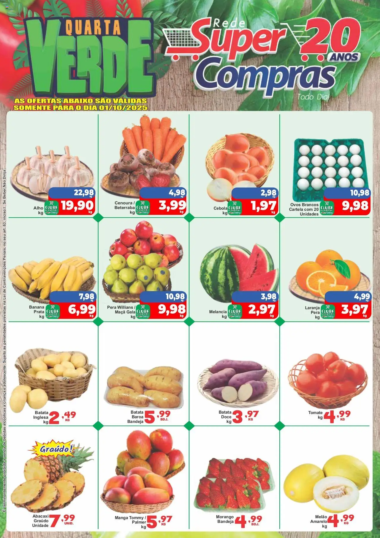 Rede Super Compras folheto "Ofertas do Dia" válido a partir de 01/10/2025 - número de página 1