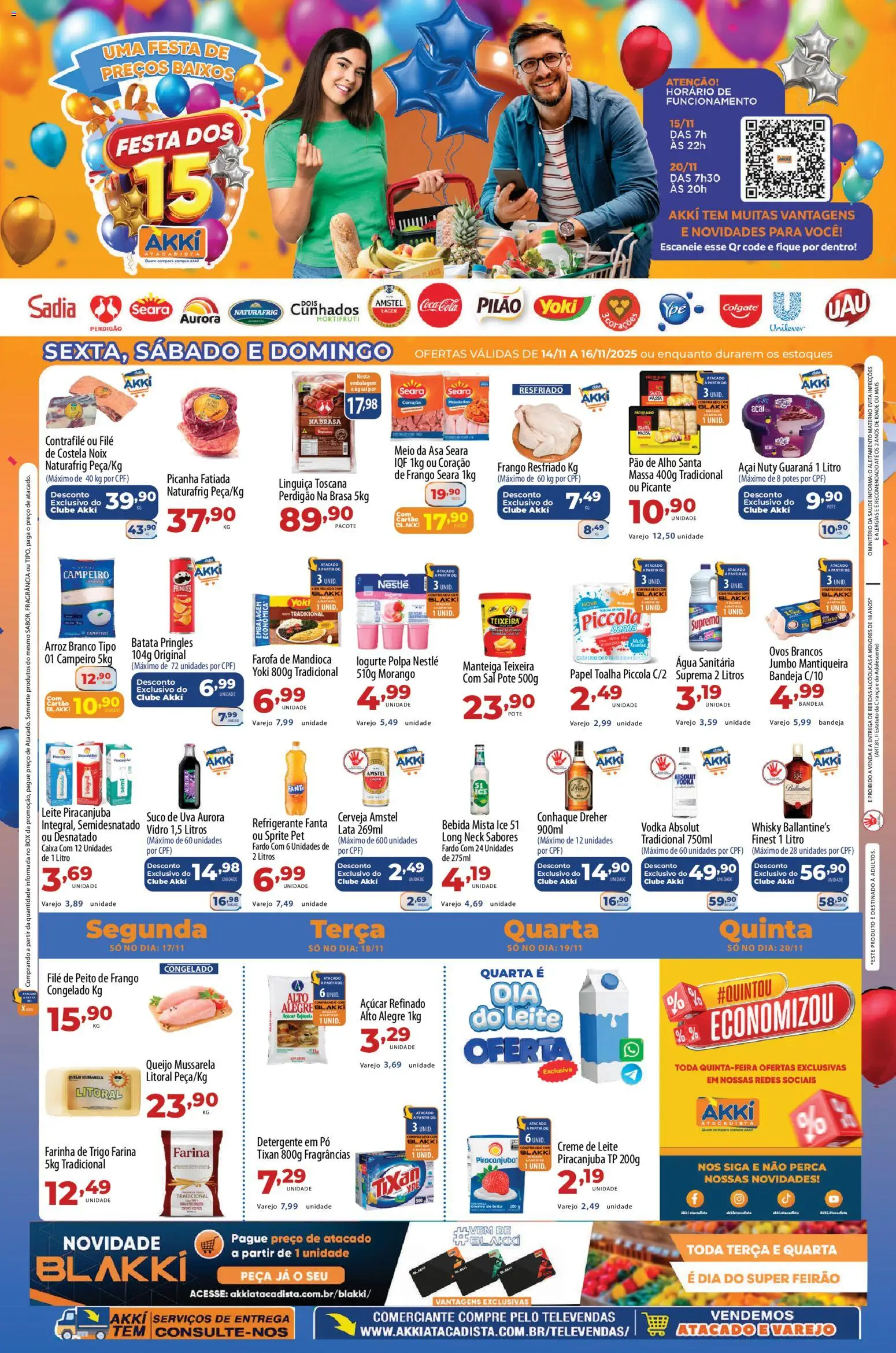 Pré-Visualização do folheto "Ofertas da semana" da loja Akki Atacadista válido a partir de 14/11/2025