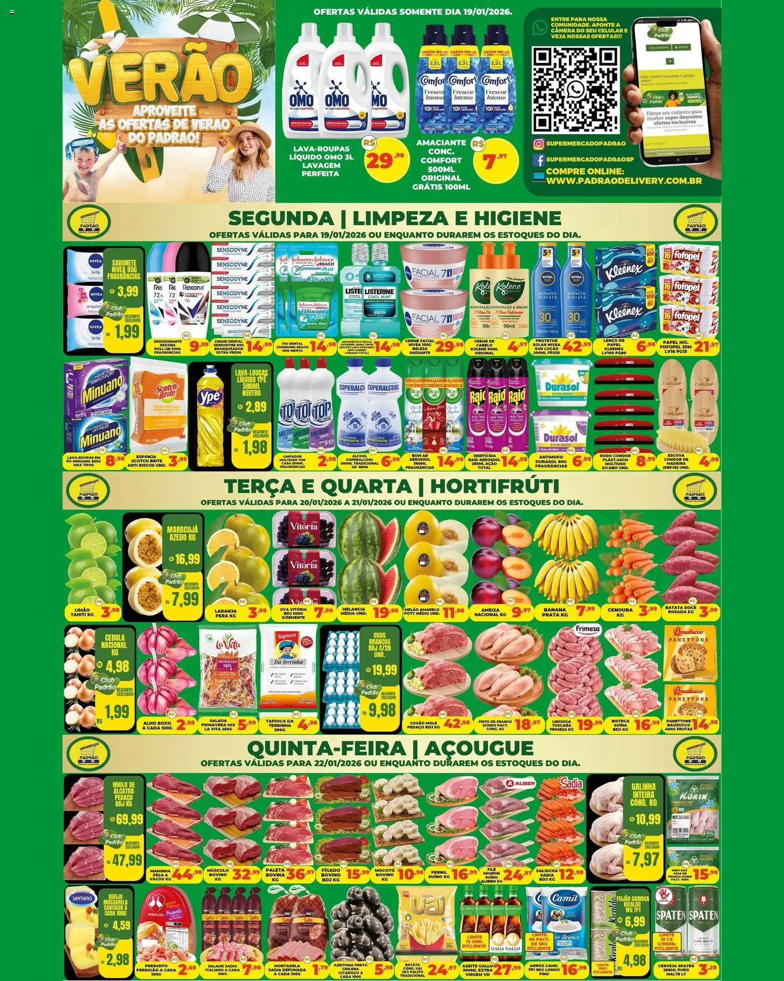 Pré-Visualização do folheto "Ofertas da semana" da loja Supermercado Padrão válido a partir de 19/01/2026