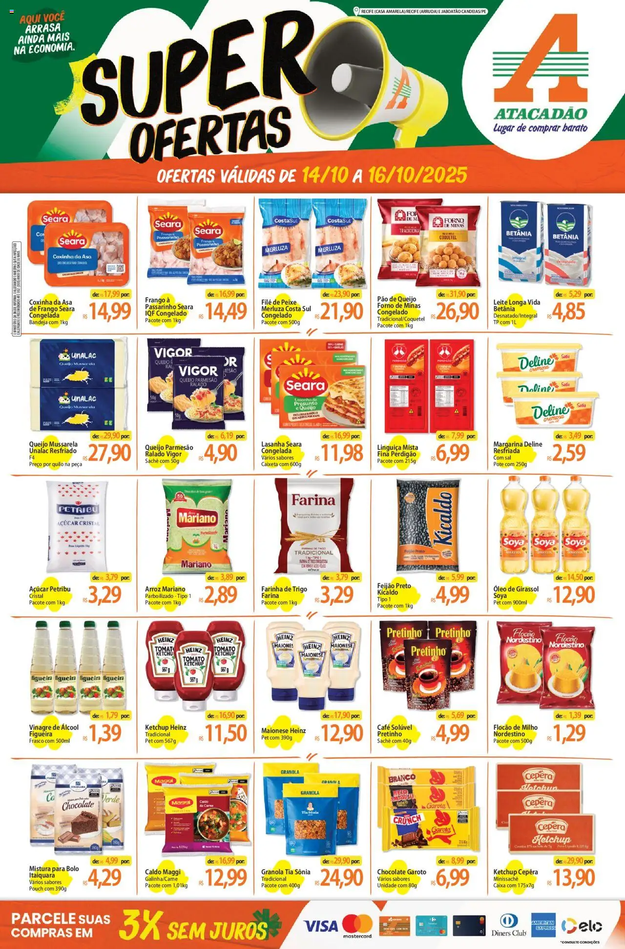 Atacadão folheto "Ofertas - PE" válido a partir de 14/10/2025 - número de página 1