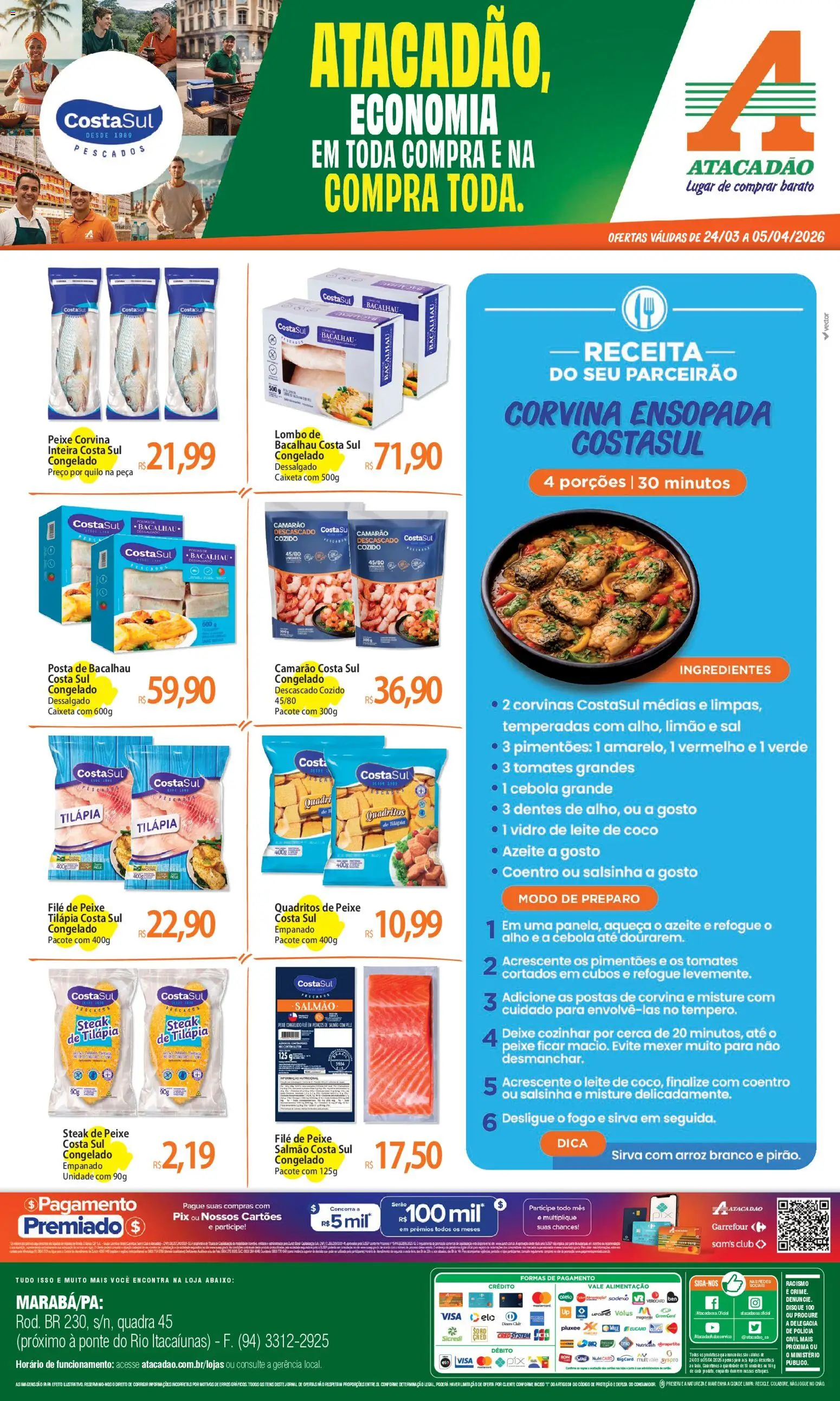 Pré-Visualização do folheto "Atacadão ofertas - PA" da loja Atacadão válido a partir de 24/03/2026