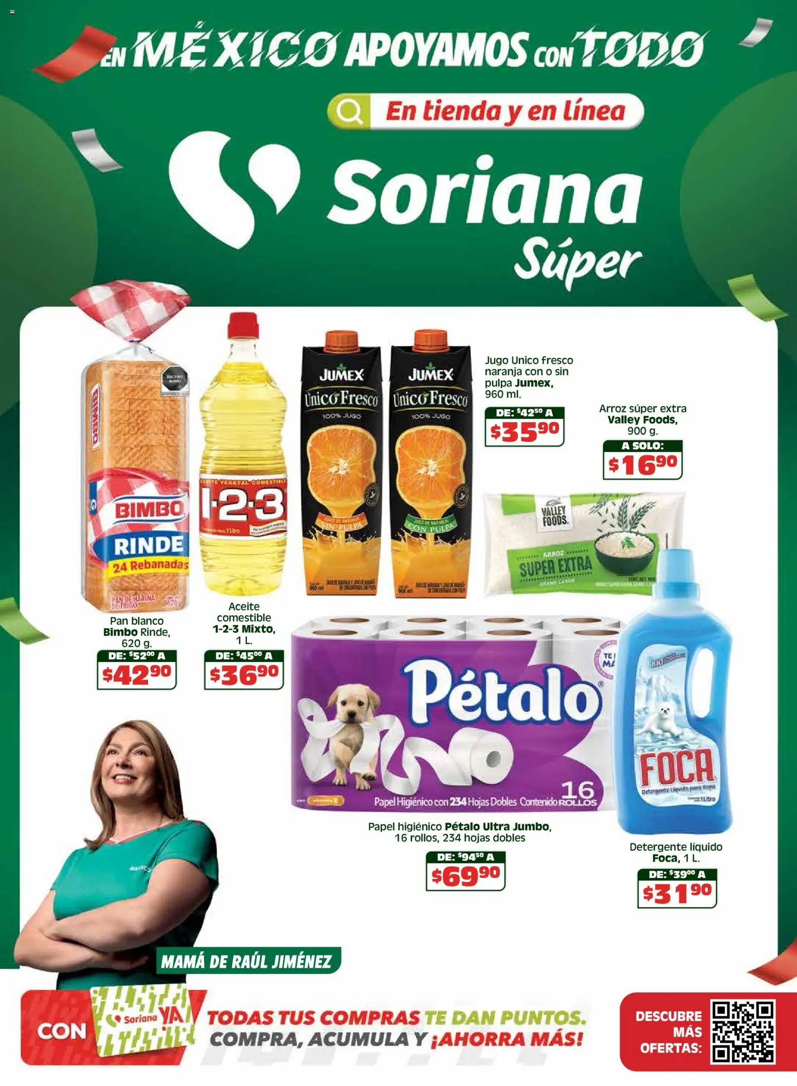 Vista previa las ofertas de la tienda Soriana - Soriana En México apoyamos con todo - Súper Nacional desde el 15/04/2026 