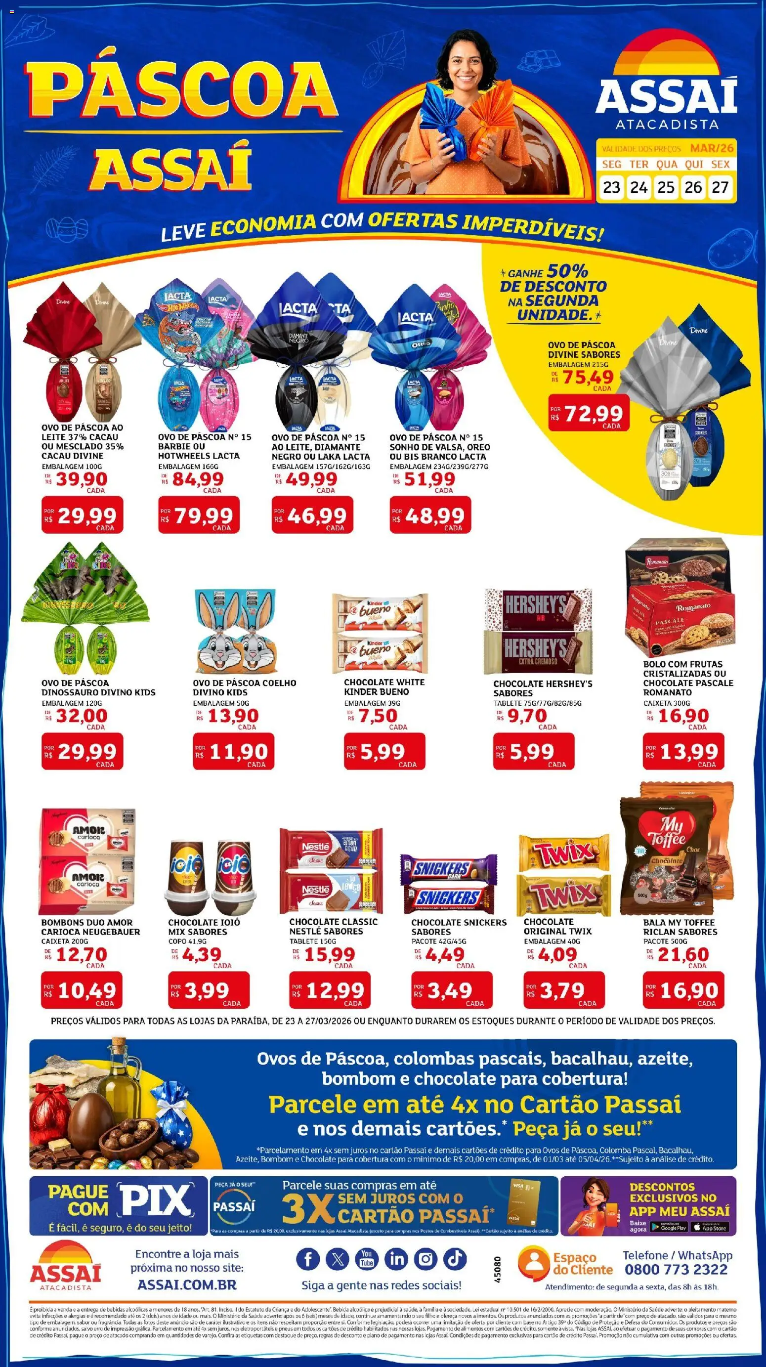 Pré-Visualização do folheto "Assaí Atacadista ofertas - PB" da loja Assaí Atacadista válido a partir de 23/03/2026