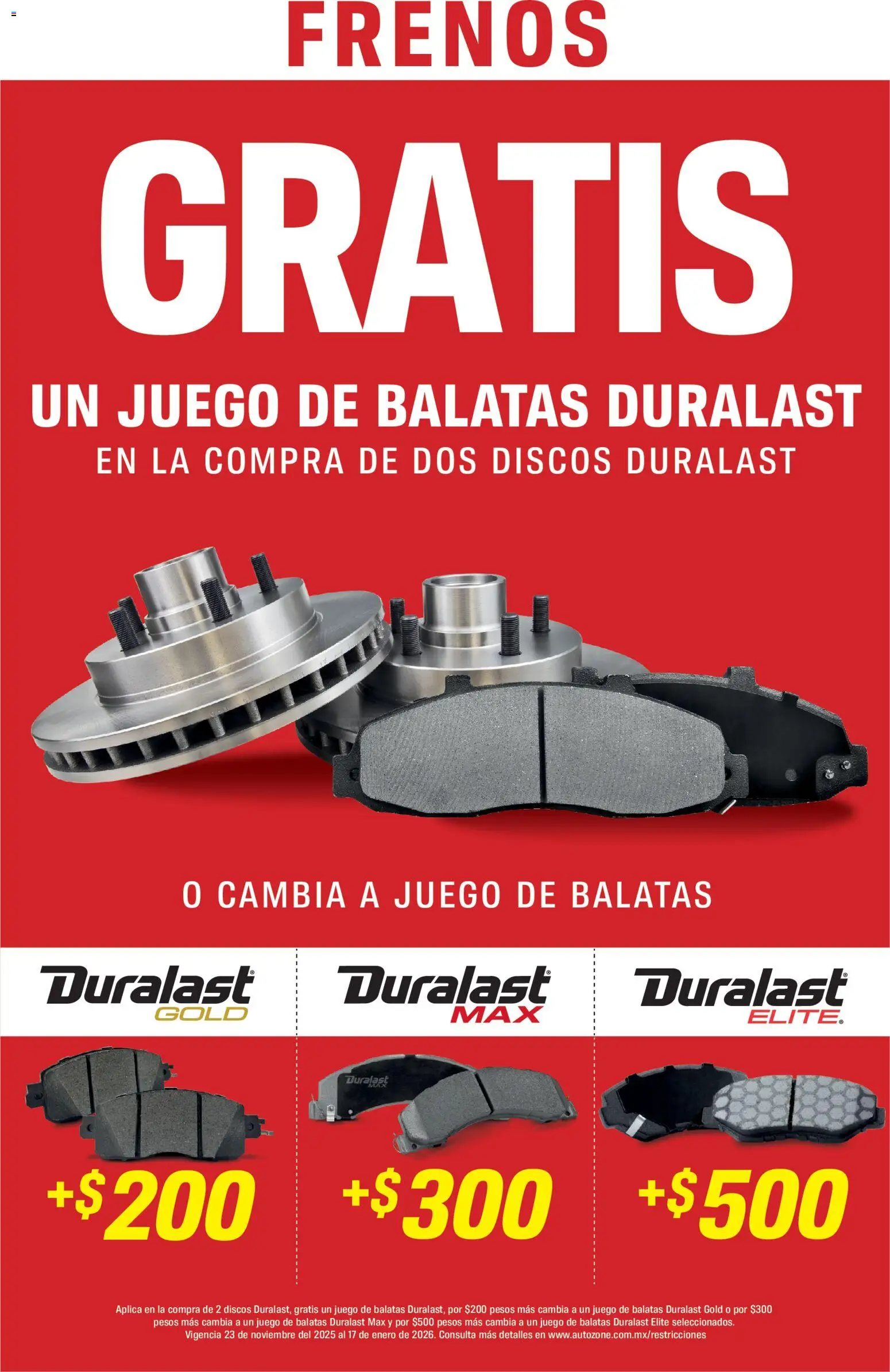 Vista previa las ofertas de la tienda AutoZone - Catálogo desde el 04/01/2026 