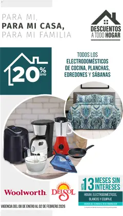 Vista previa las ofertas de la tienda Del Sol y Woolworth - Catálogo Para mí, para mi casa, para mi familia desde el 08/01/2026 