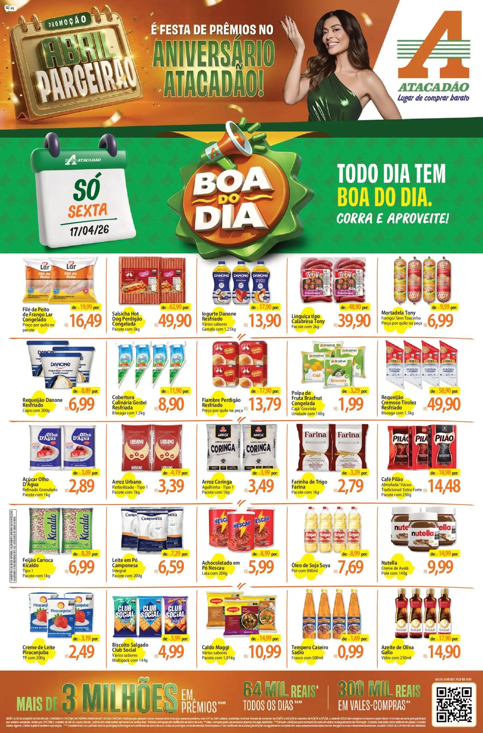 Pré-Visualização do folheto "Atacadão ofertas - PE" da loja Atacadão válido a partir de 17/04/2026