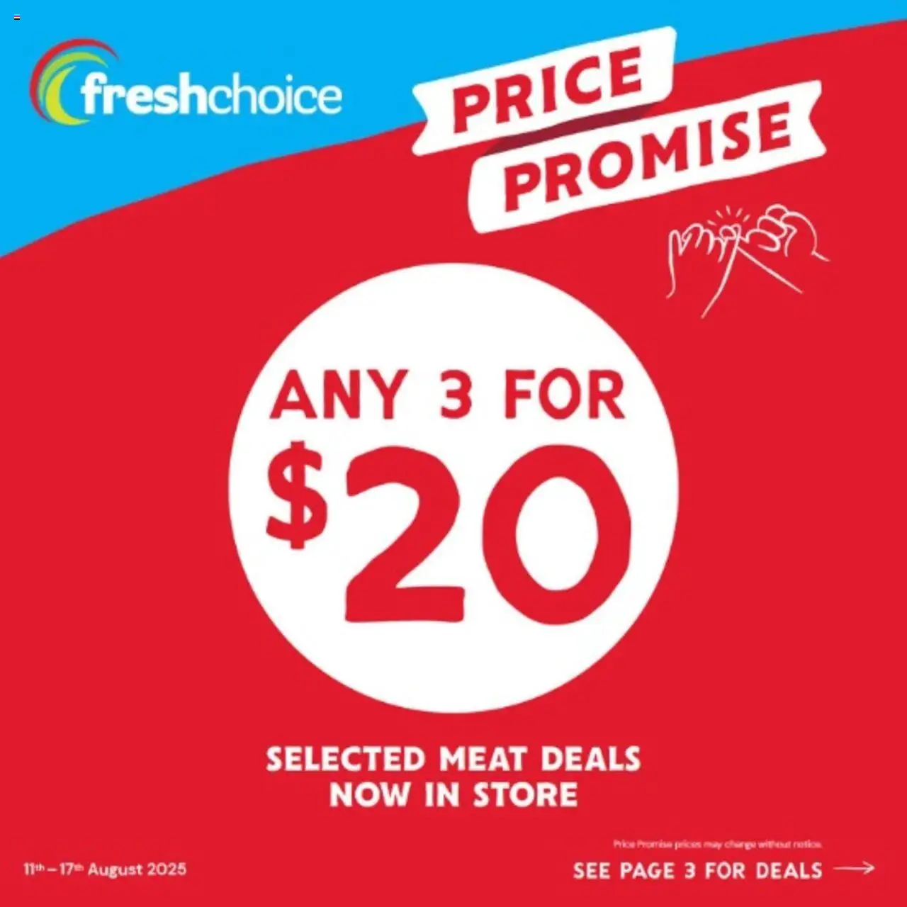 Catalogue FreshChoice catalogue valid from 11 Aug 2025 - page 1