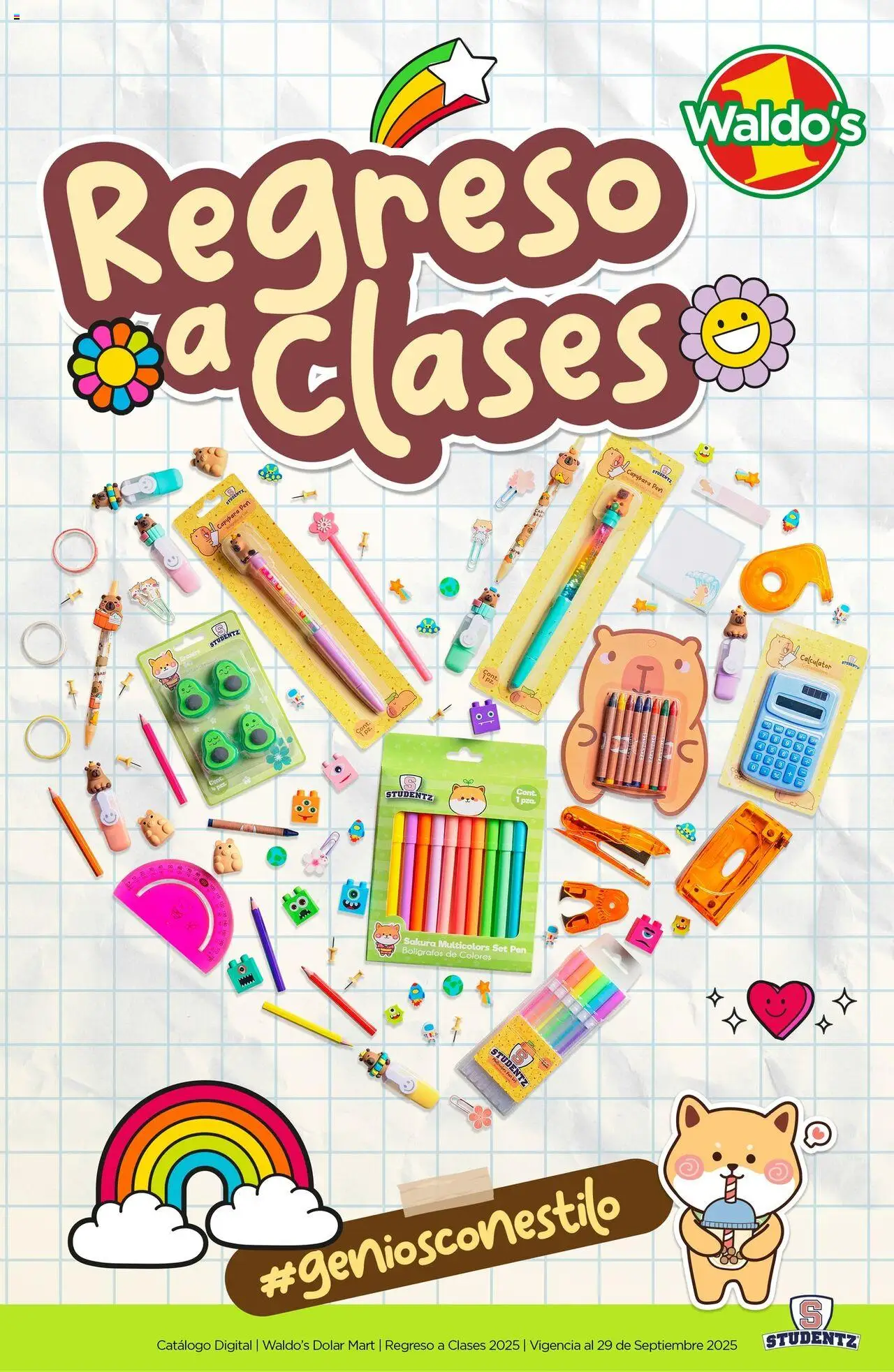 Catálogo Regreso a clases Waldo's y sus promociones válidas desde el 12/06/2025 - Número de página 1