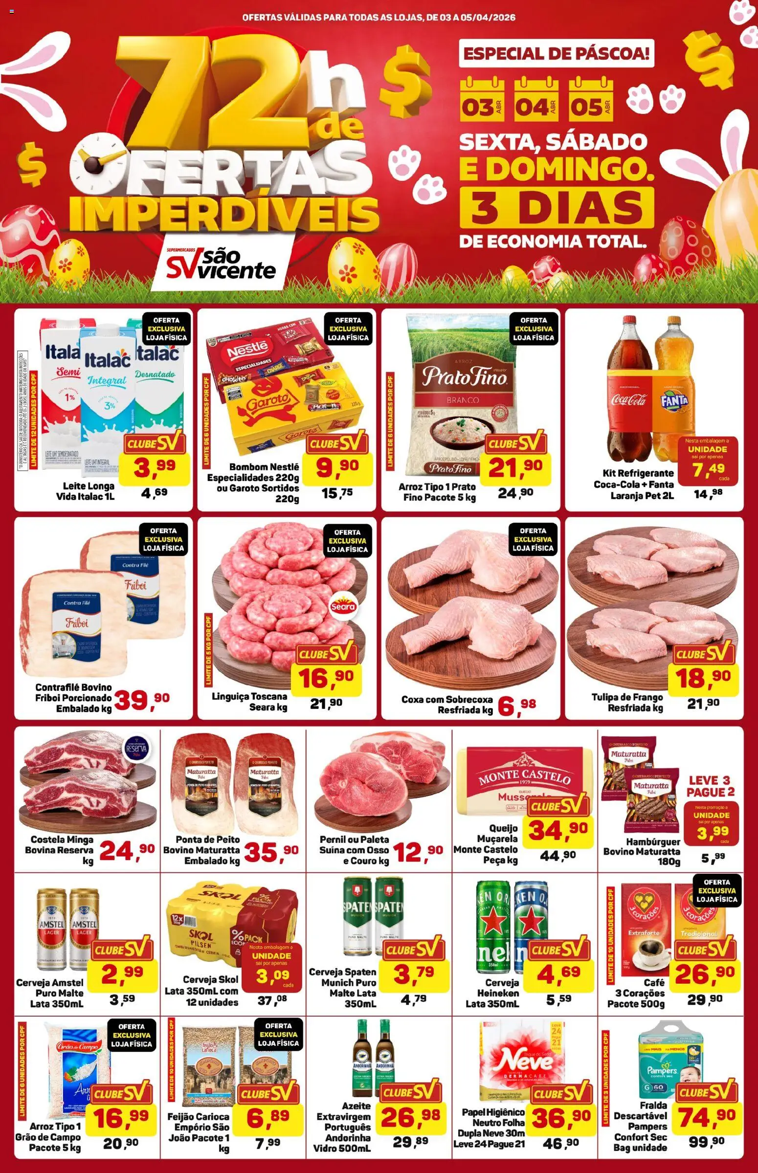 Pré-Visualização do folheto "Supermercados São Vicente - Ofertas da semana" da loja Supermercados São Vicente válido a partir de 03/04/2026