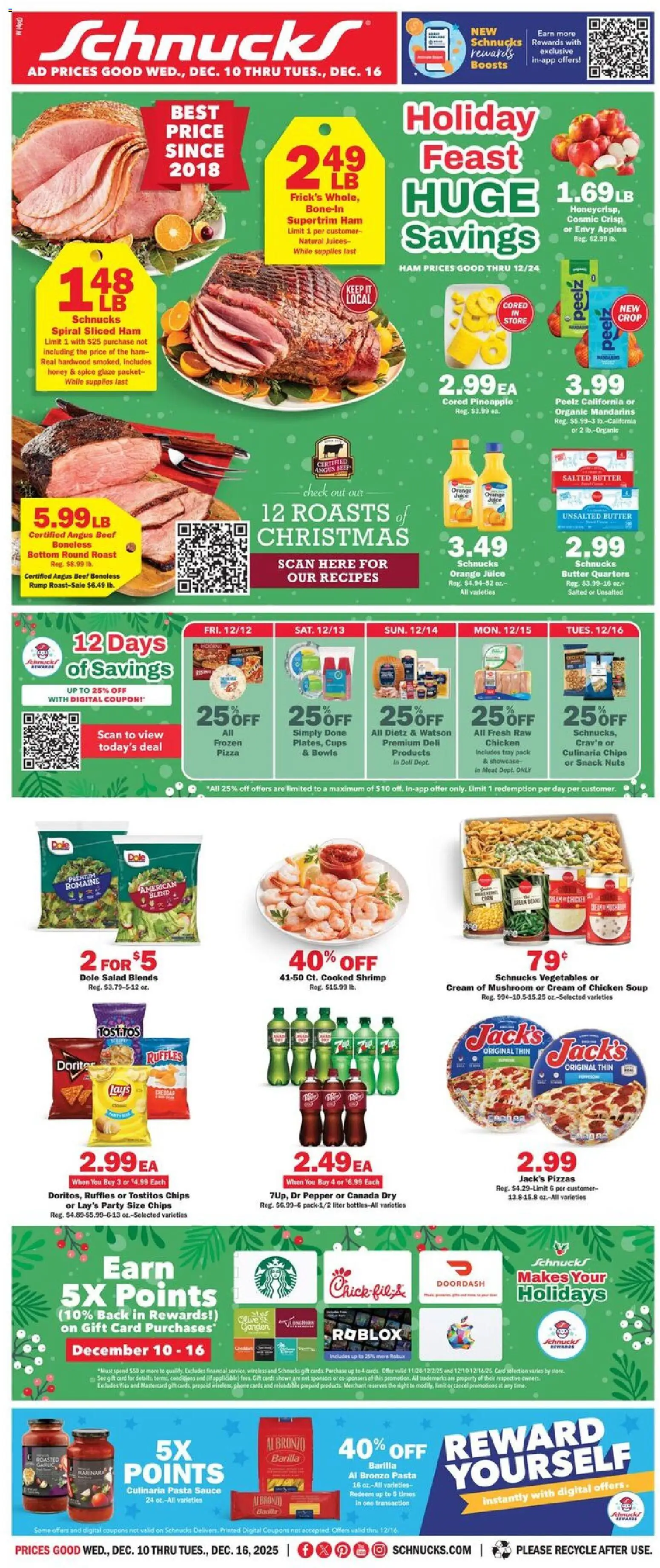 Ad Preview of Schnucks Weekly Print Ad - MO from 12/10/2025