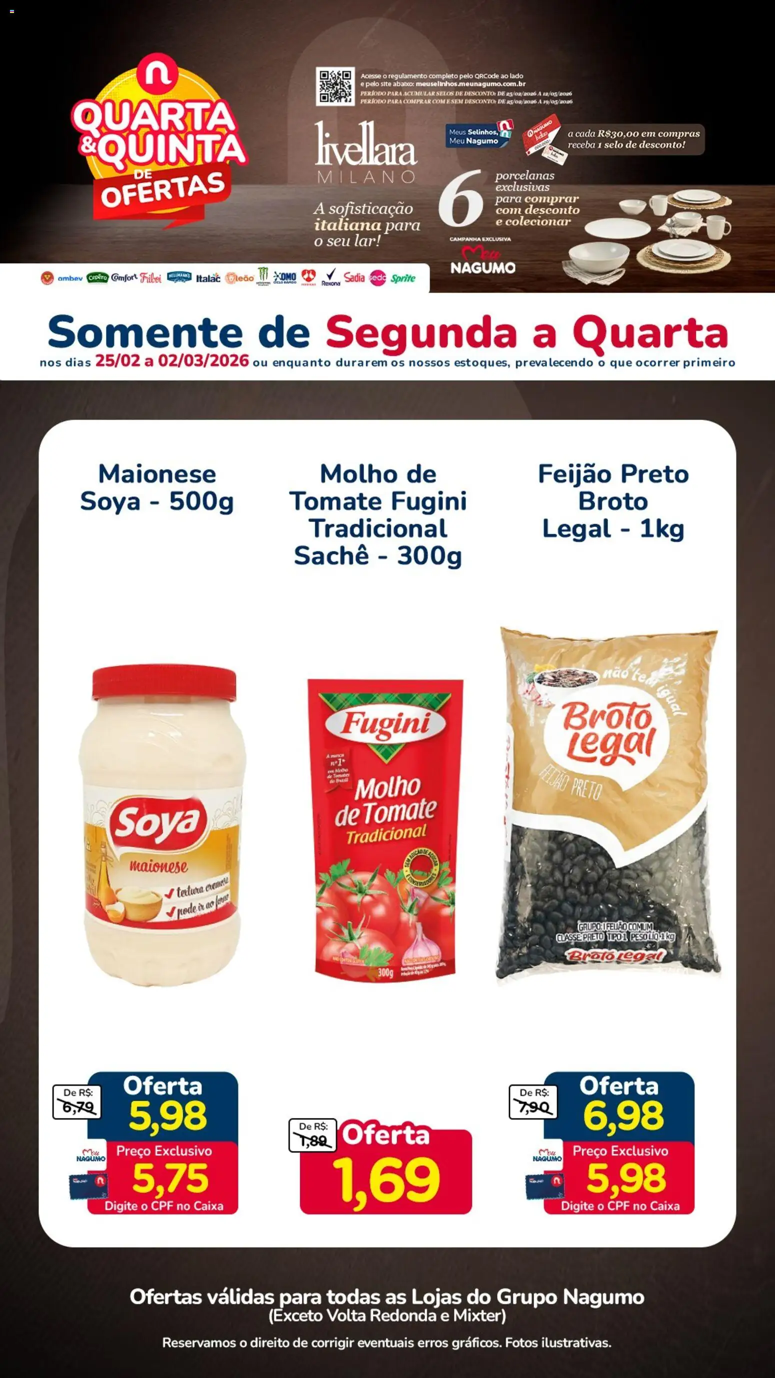 Pré-Visualização do folheto "Ofertas da semana" da loja Nagumo válido a partir de 25/02/2026