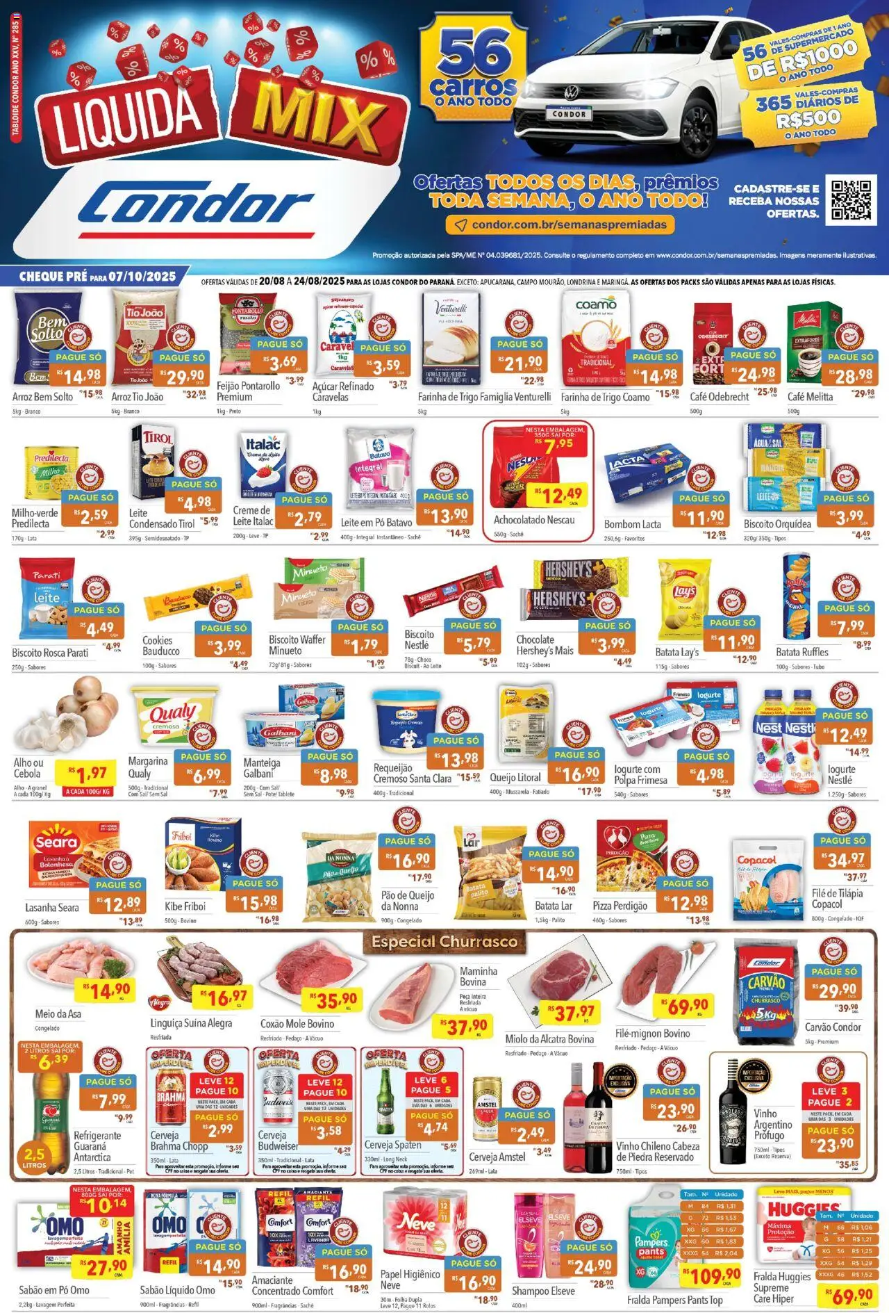 Supermercados Condor folheto "Ofertas Liquida Mix" válido a partir de 20/08/2025 - número de página 1