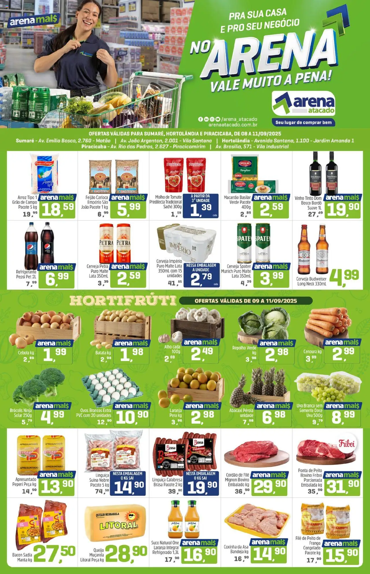 Arena Atacado folheto "Ofertas da semana" válido a partir de 08/09/2025 - número de página 1