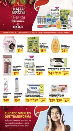 Pré-Visualização do folheto "Ofertas de Mercado Perfumaria" da loja Extra válido a partir de 02/12/2025