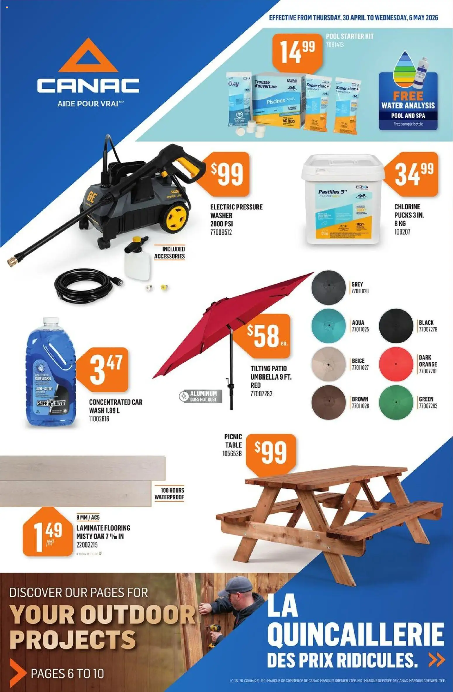 Preview of leaflet Canac weekly flyer from shop Canac is valid from Apr 30, 2026
