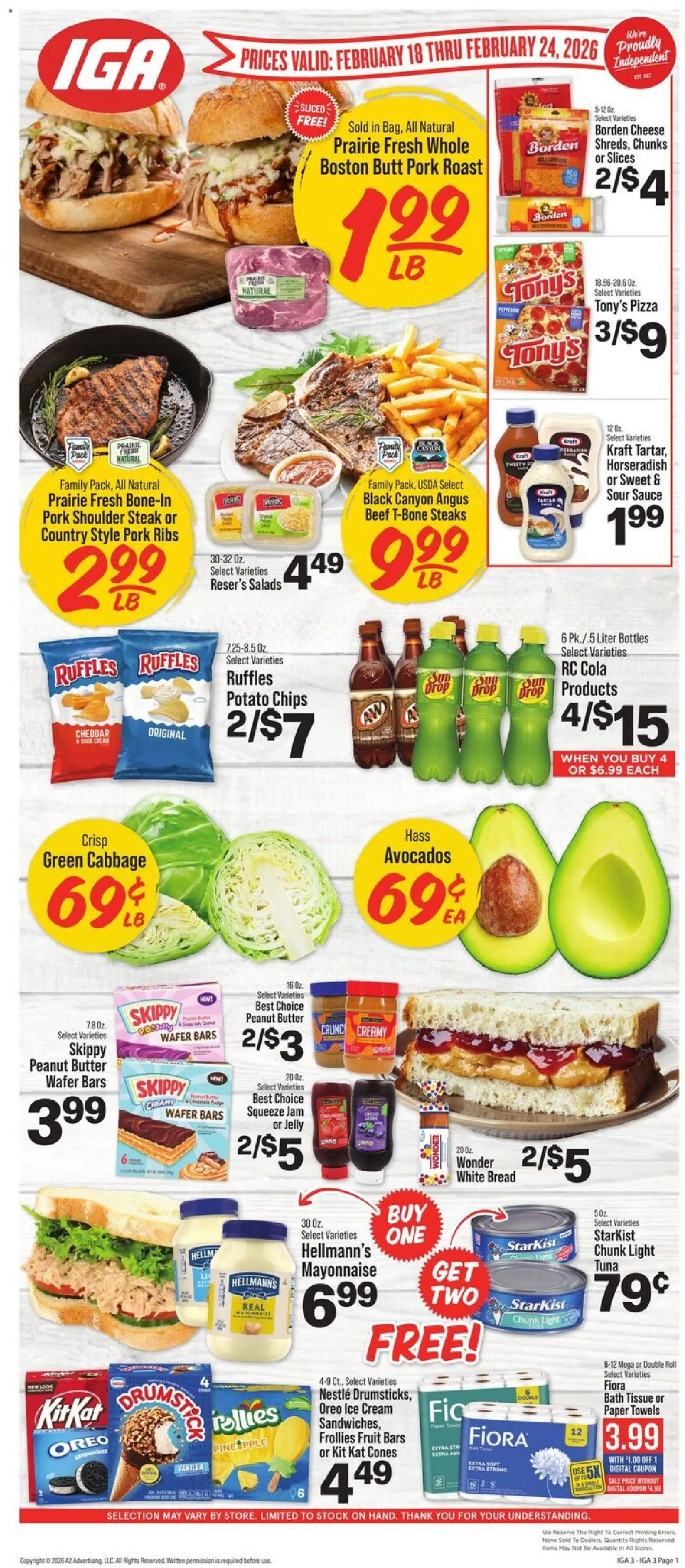 Ad Preview of IGA Weekly Ad from 02/18/2026