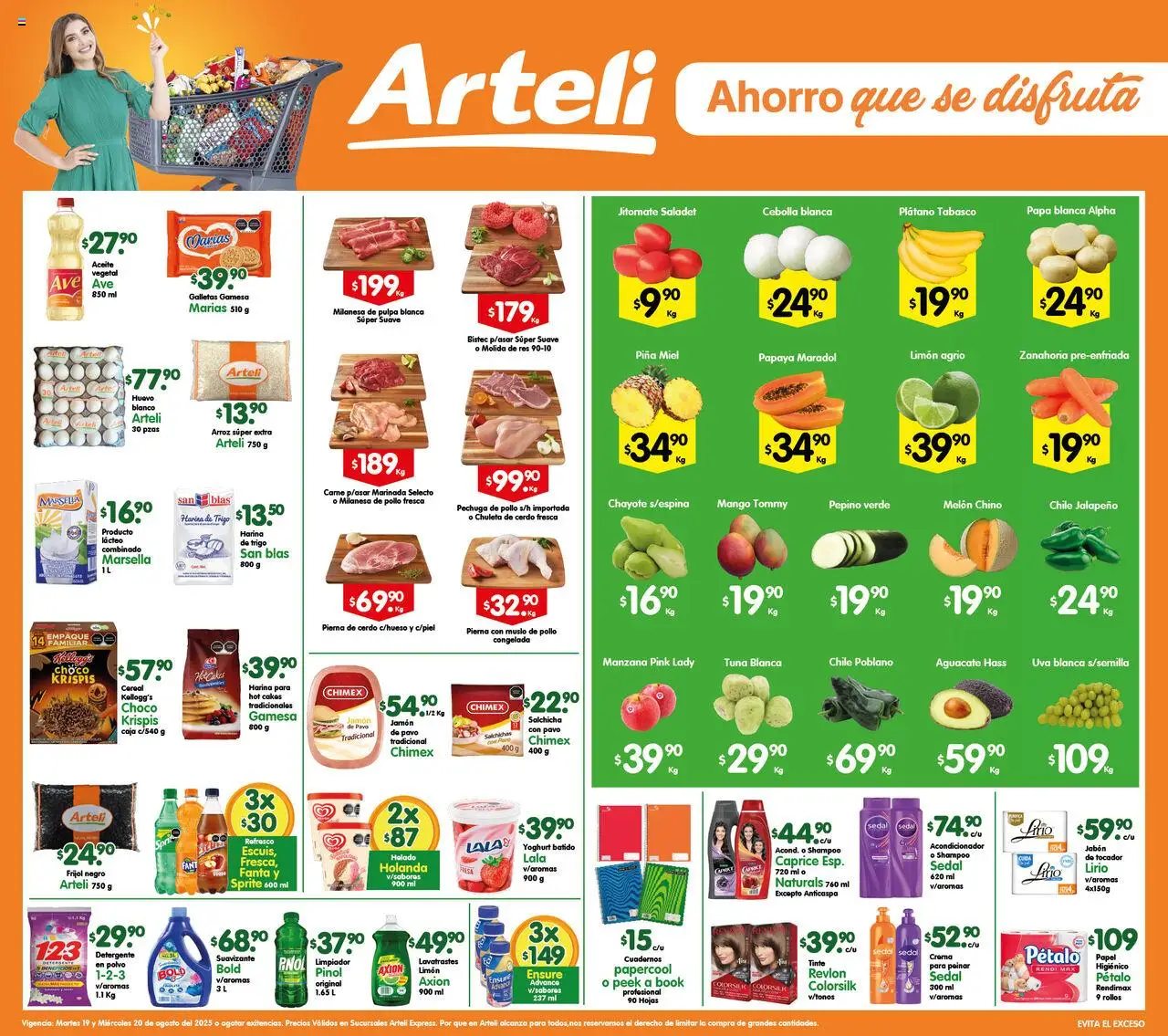 Folleto Express Arteli y sus promociones válidas desde el 19/08/2025 - Número de página 1