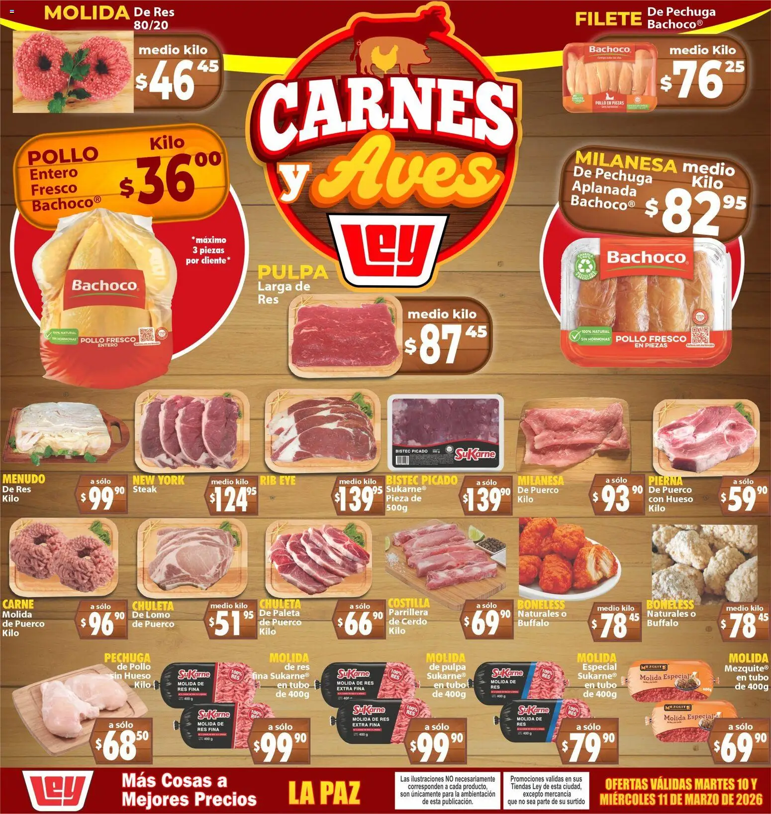 Vista previa las ofertas de la tienda Casa Ley - Casa Ley folleto Carnes y Aves desde el 10/03/2026 