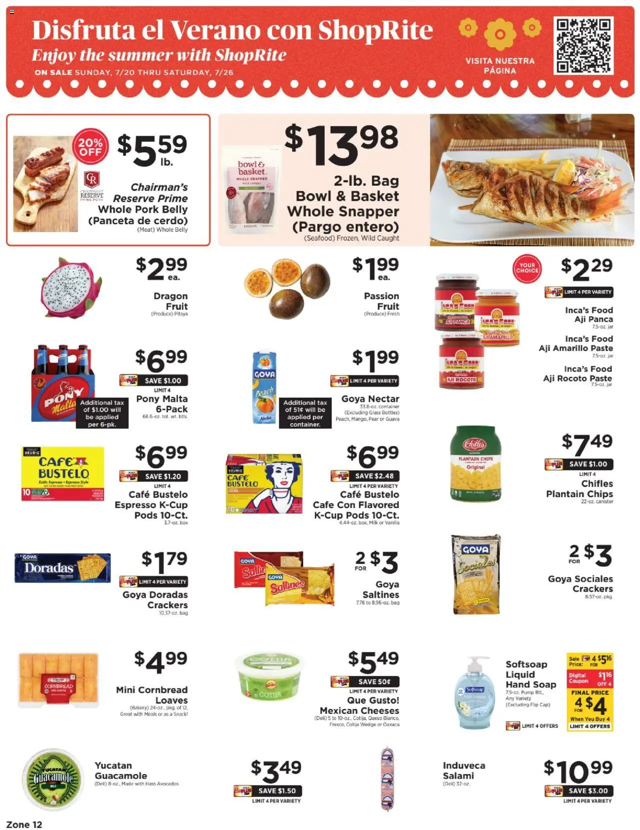 ShopRite Circular from 07/17/2025 >> Weekly Ad, flyer - Page number 1