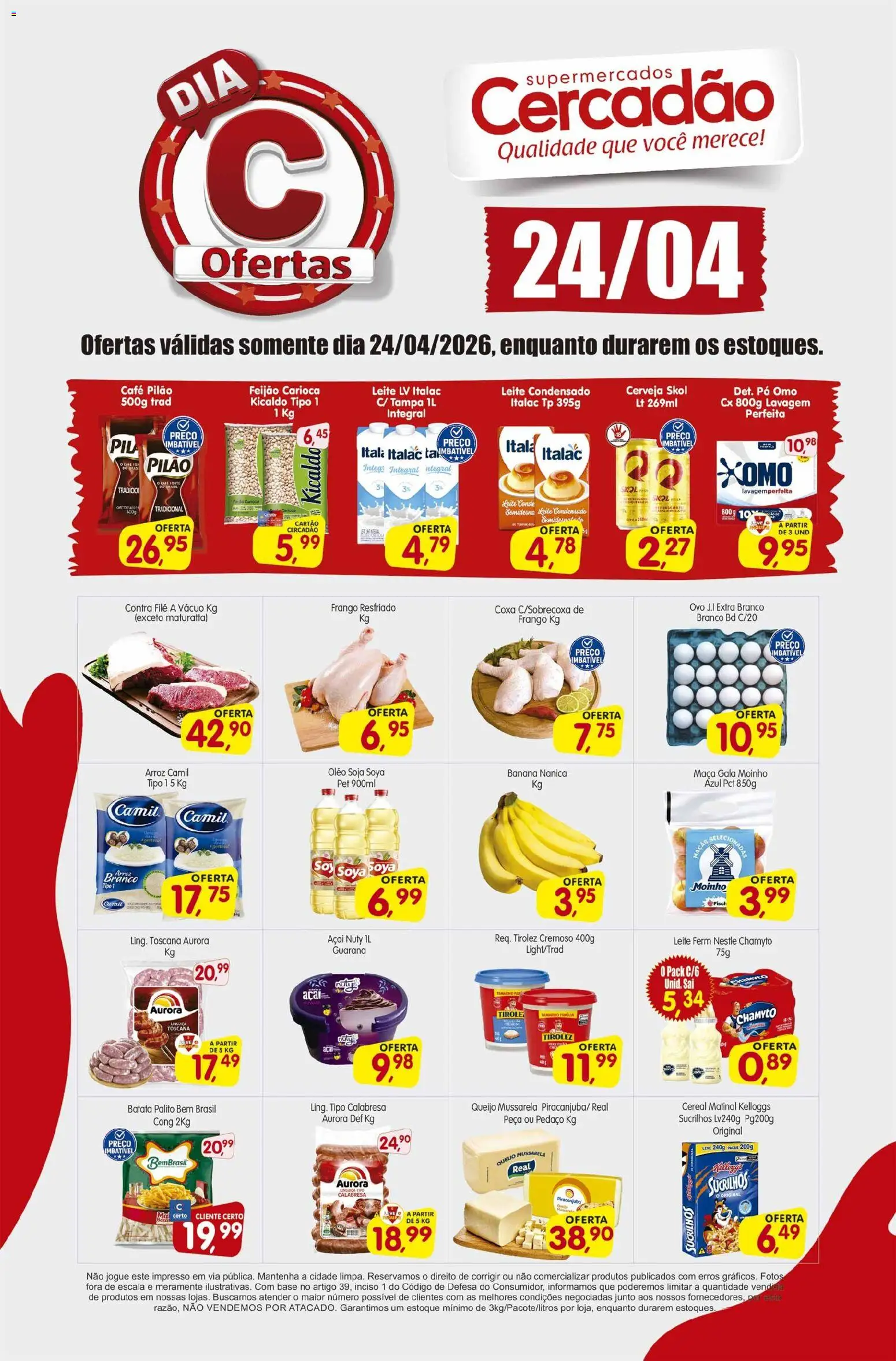 Pré-Visualização do folheto "Cercadão - Ofertas da semana" da loja Cercadão válido a partir de 24/04/2026