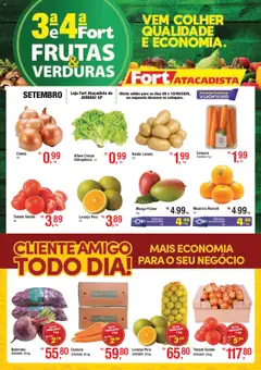 Pré-Visualização do folheto "Ofertas Frutas, Verduras" da loja Fort Atacadista válido a partir de 09/09/2025