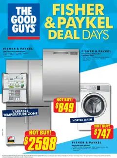 Preview of catalogue Fisher & Paykel Deal Days Catalogue from shop The Good Guys valid 10/12/2025