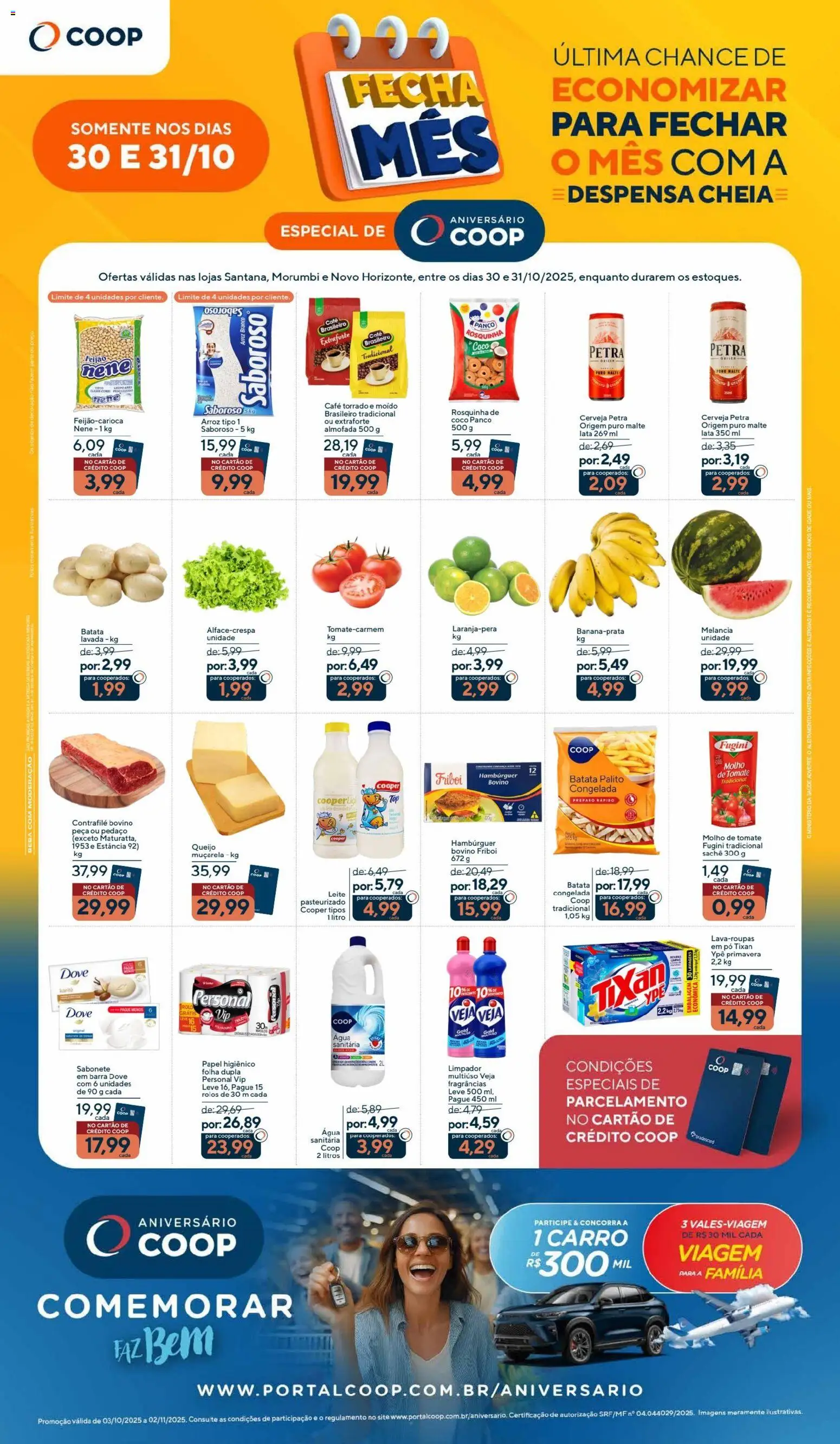 Pré-Visualização do folheto "Ofertas Fecha Mês" da loja Coop válido a partir de 30/10/2025