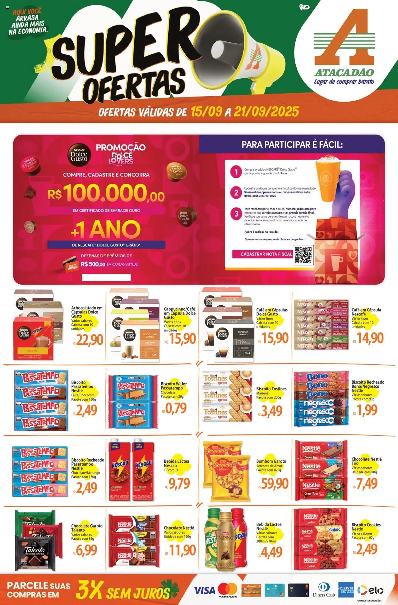 Atacadão folheto "Ofertas - MT" válido a partir de 15/09/2025 - número de página 1