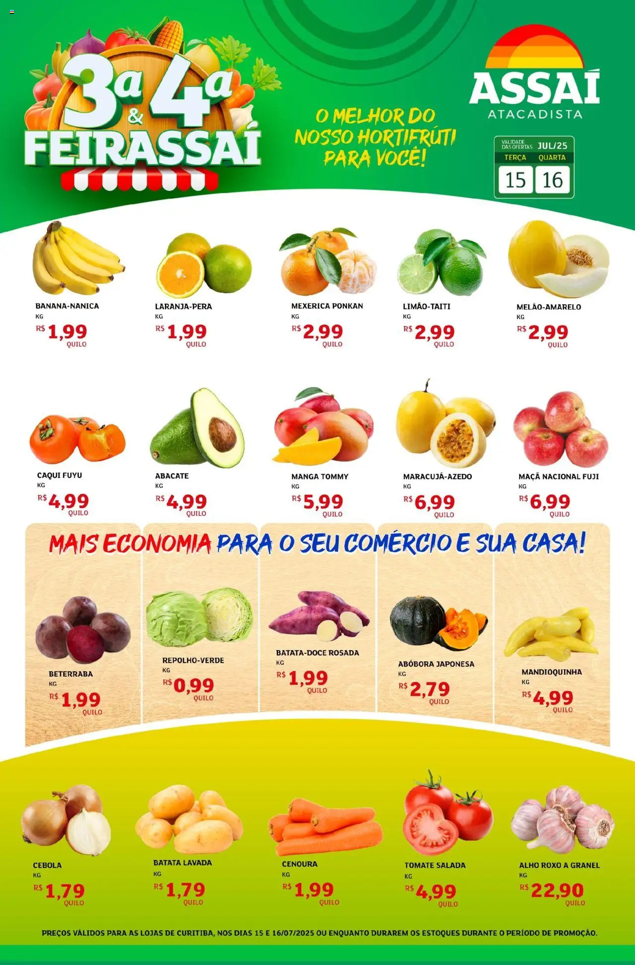 Assaí Atacadista folheto "Encarte - PR" válido a partir de 15/07/2025 - número de página 1