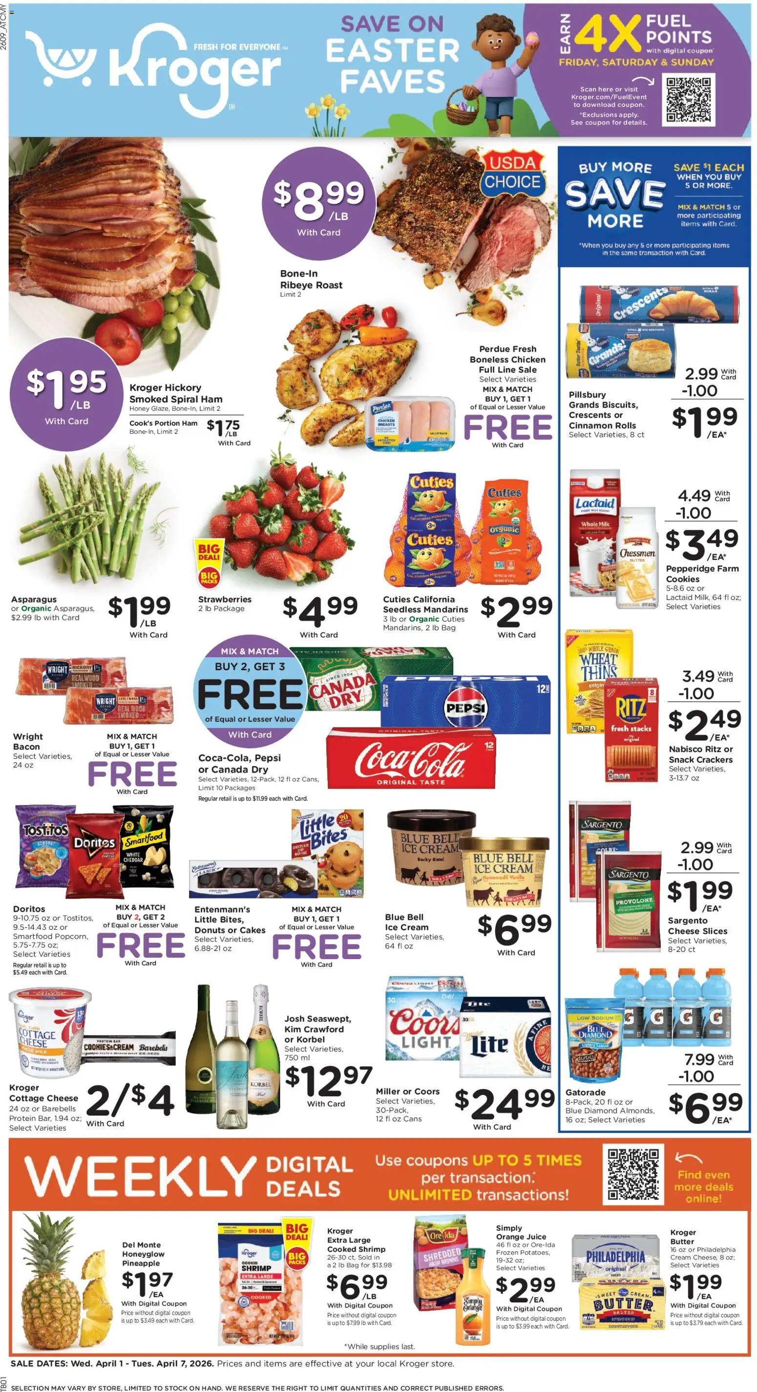 Ad Preview of Kroger Kroger Weekly Ad from 04/01/2026