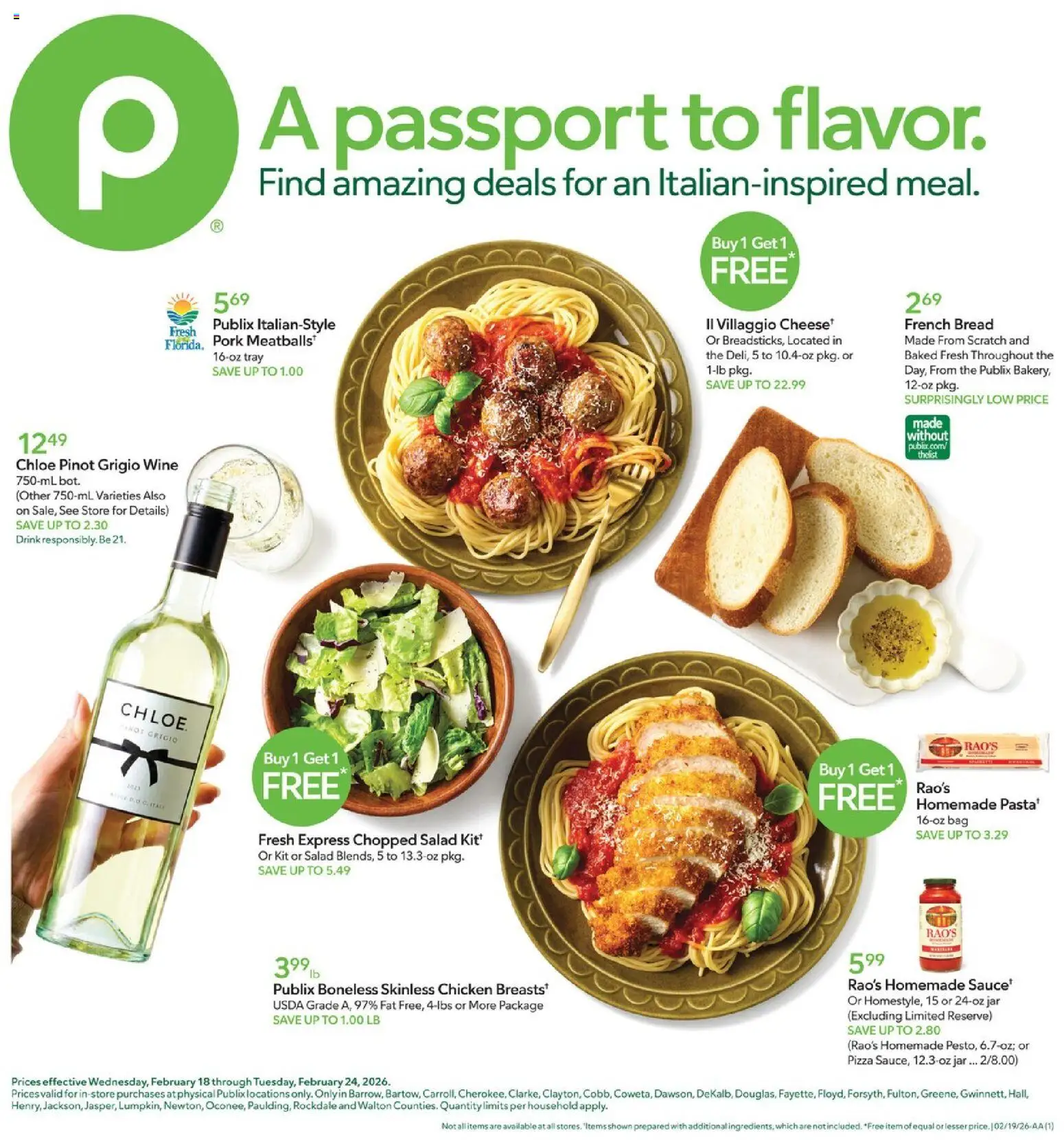 Ad Preview of Publix Weekly Ad from 02/18/2026