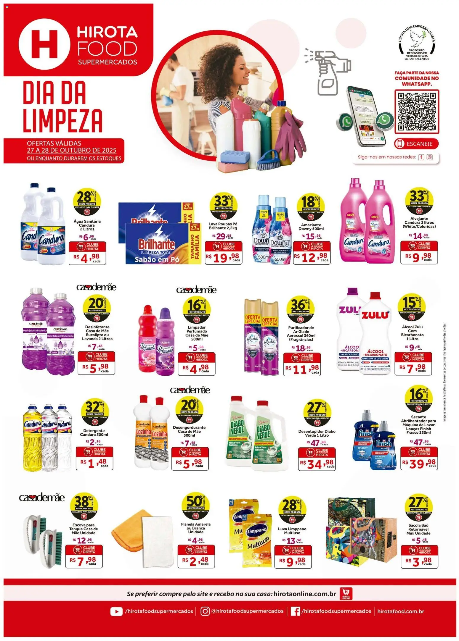 Hirota Food folheto "Ofertas Dia da Limpeza" válido a partir de 27/10/2025 - número de página 1