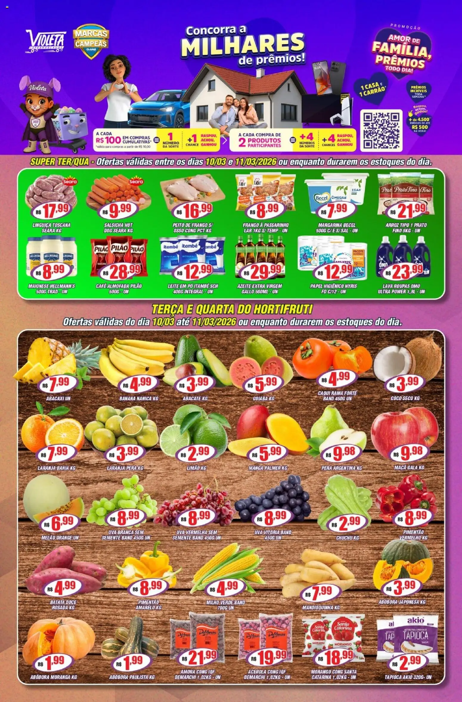 Pré-Visualização do folheto "Violeta Supermercados - Ofertas da semana" da loja Violeta Supermercados válido a partir de 10/03/2026