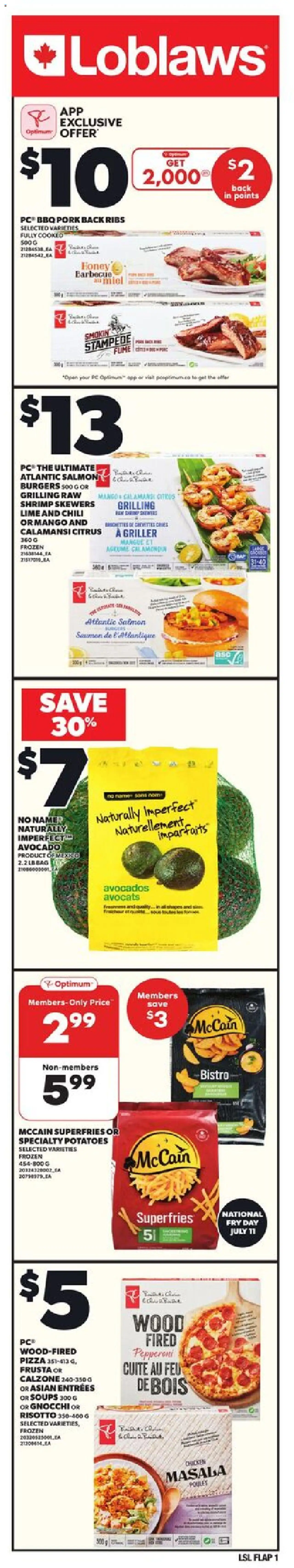 Loblaws flyer valid from Jul 10, 2025 - page number 1
