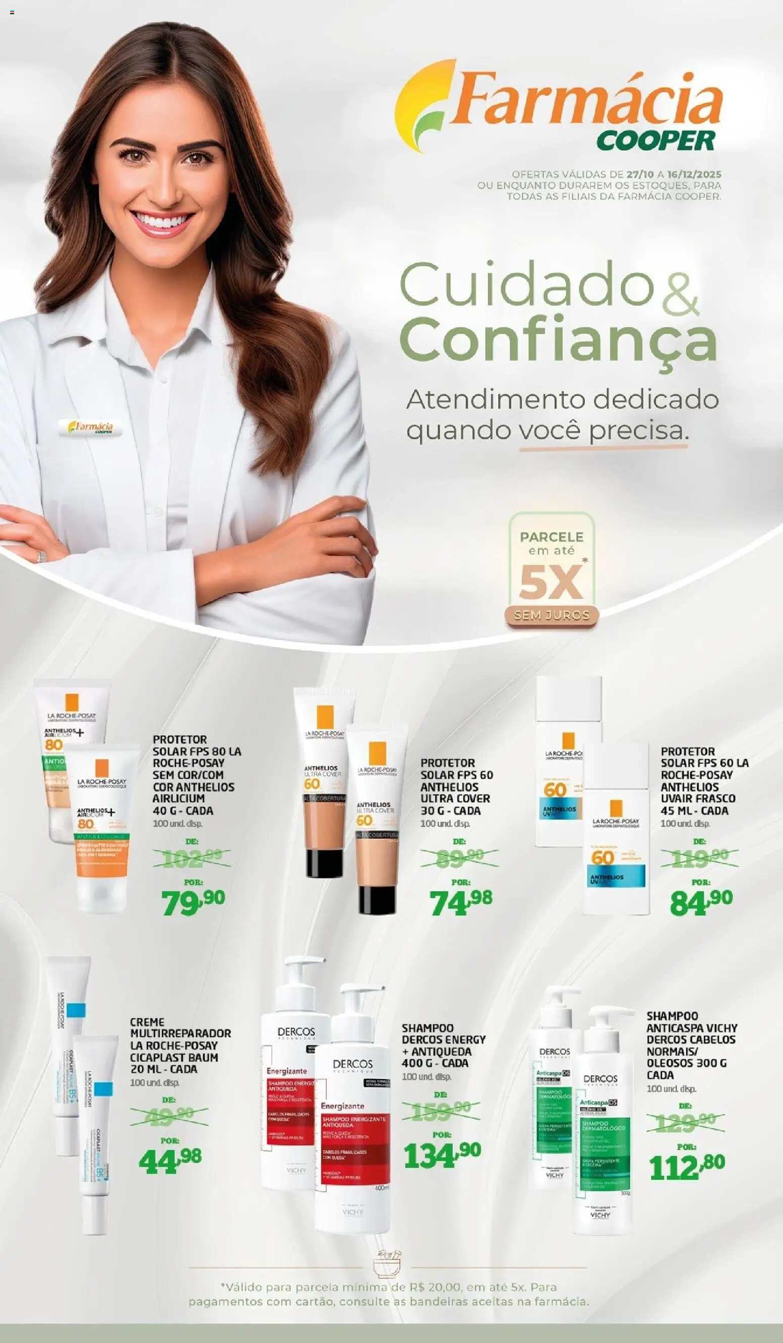 Pré-Visualização do folheto "Ofertas Especial Dermato" da loja Cooper válido a partir de 27/10/2025