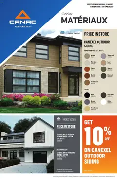 Preview of leaflet Flyer - Cahier Matériaux from shop Canac is valid from Aug 28, 2025