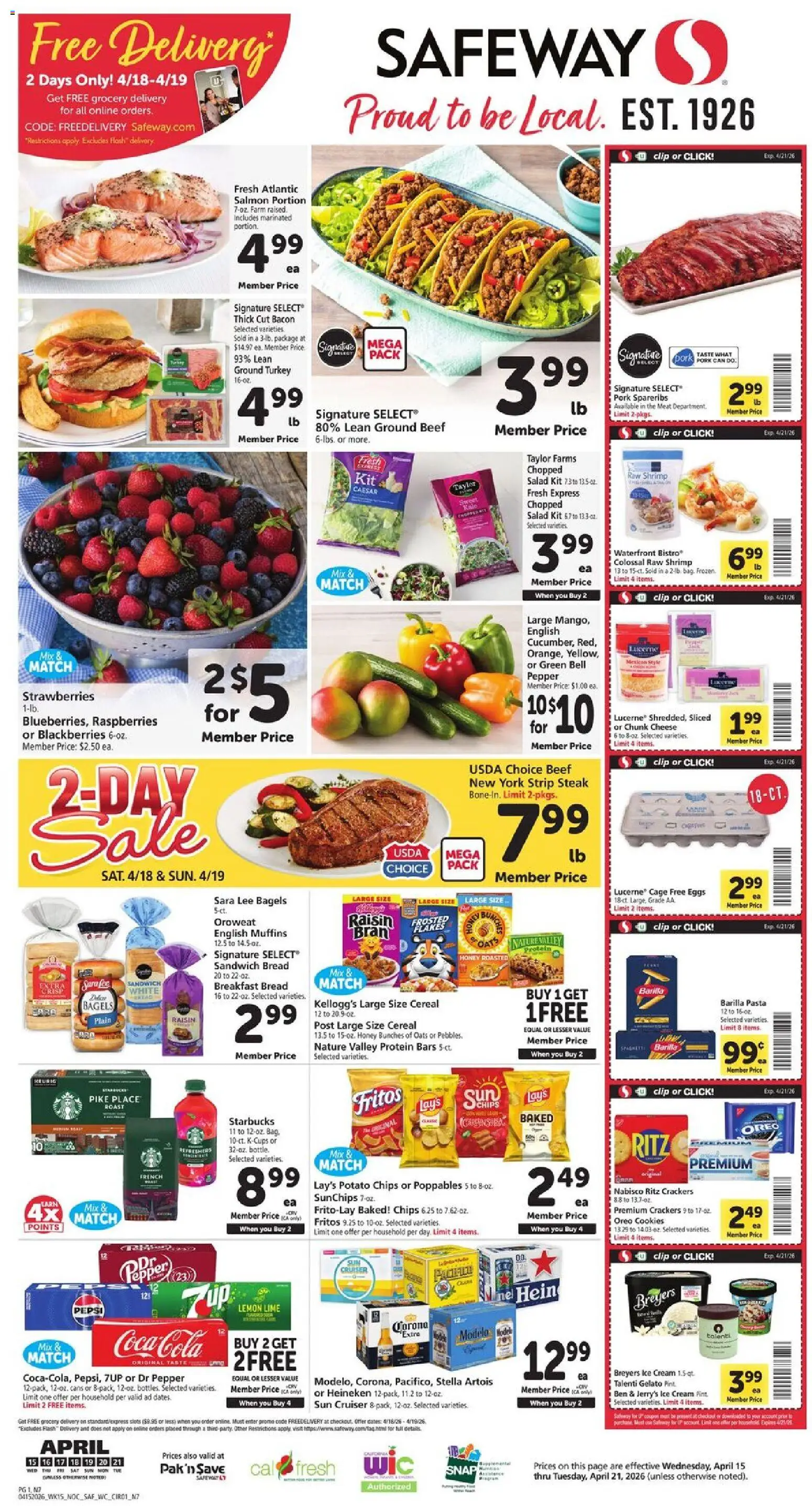 Ad Preview of Safeway Safeway Weekly Ad from 04/15/2026