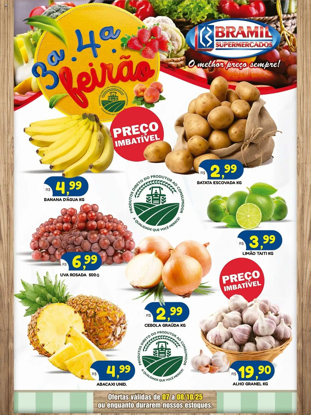 Bramil Supermercados folheto "Ofertas Feirão" válido a partir de 07/10/2025 - número de página 1