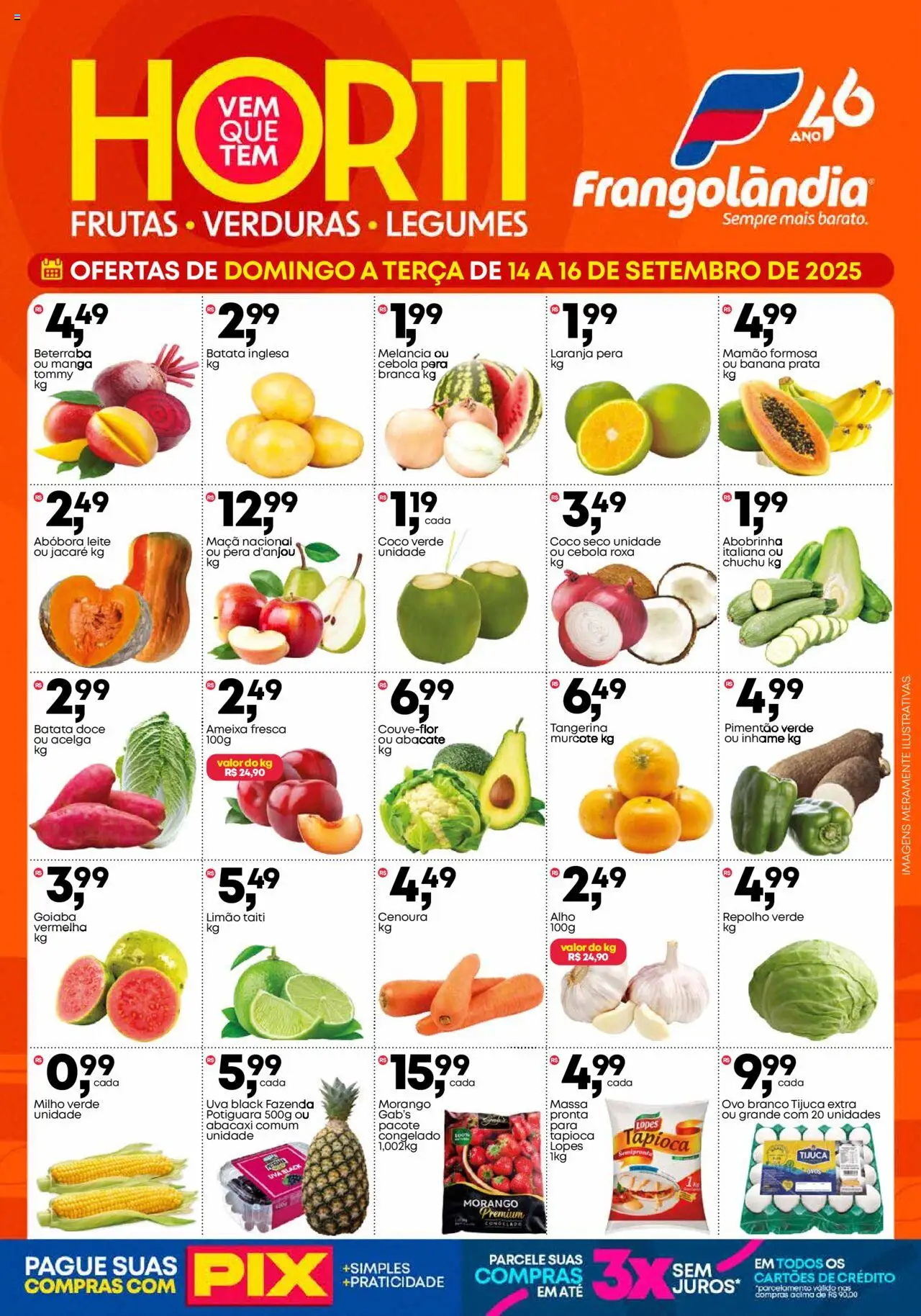Frangolândia folheto "Ofertas Horti" válido a partir de 14/09/2025 - número de página 1