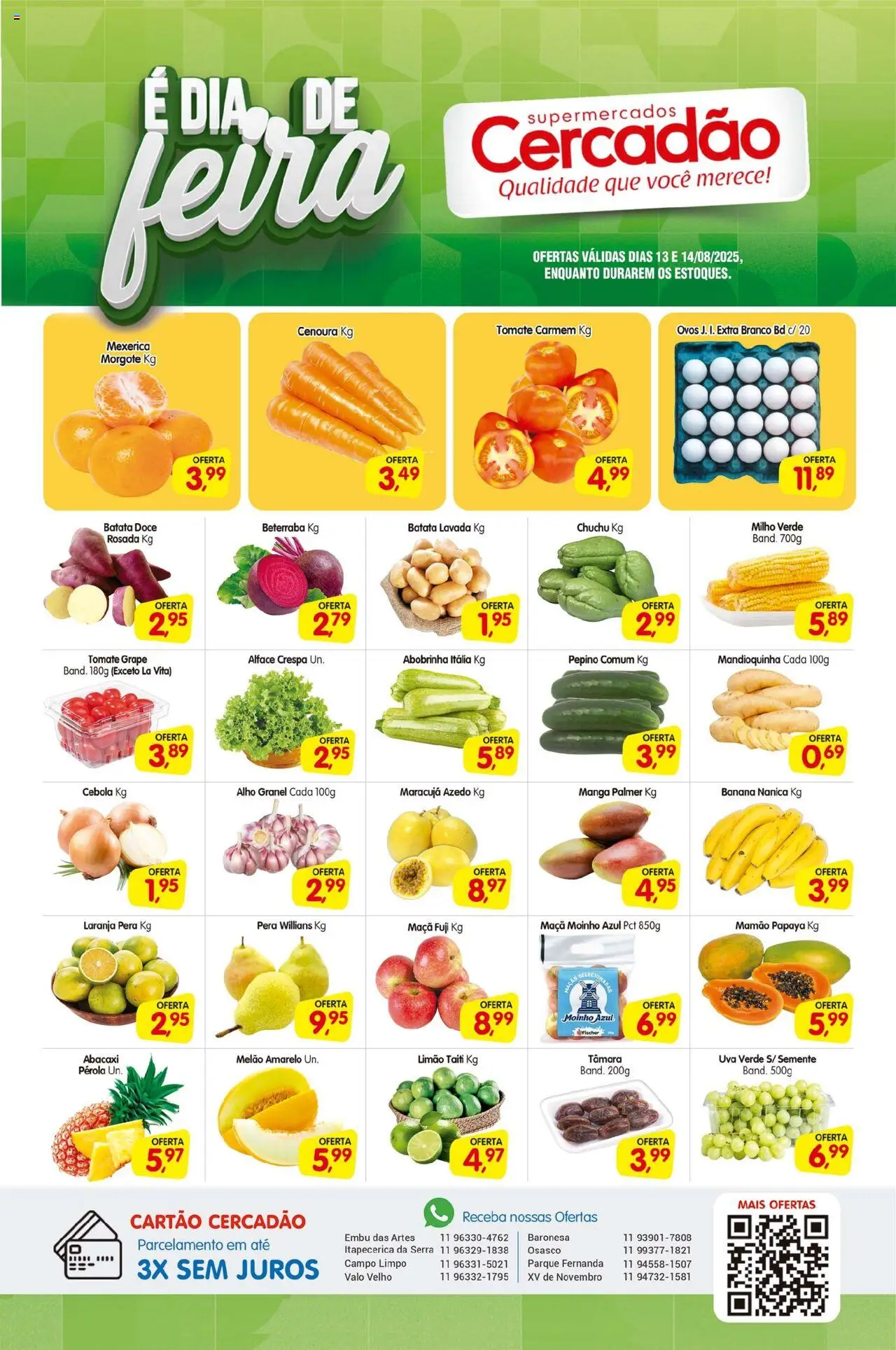 Cercadão folheto "Ofertas da semana" válido a partir de 13/08/2025 - número de página 1