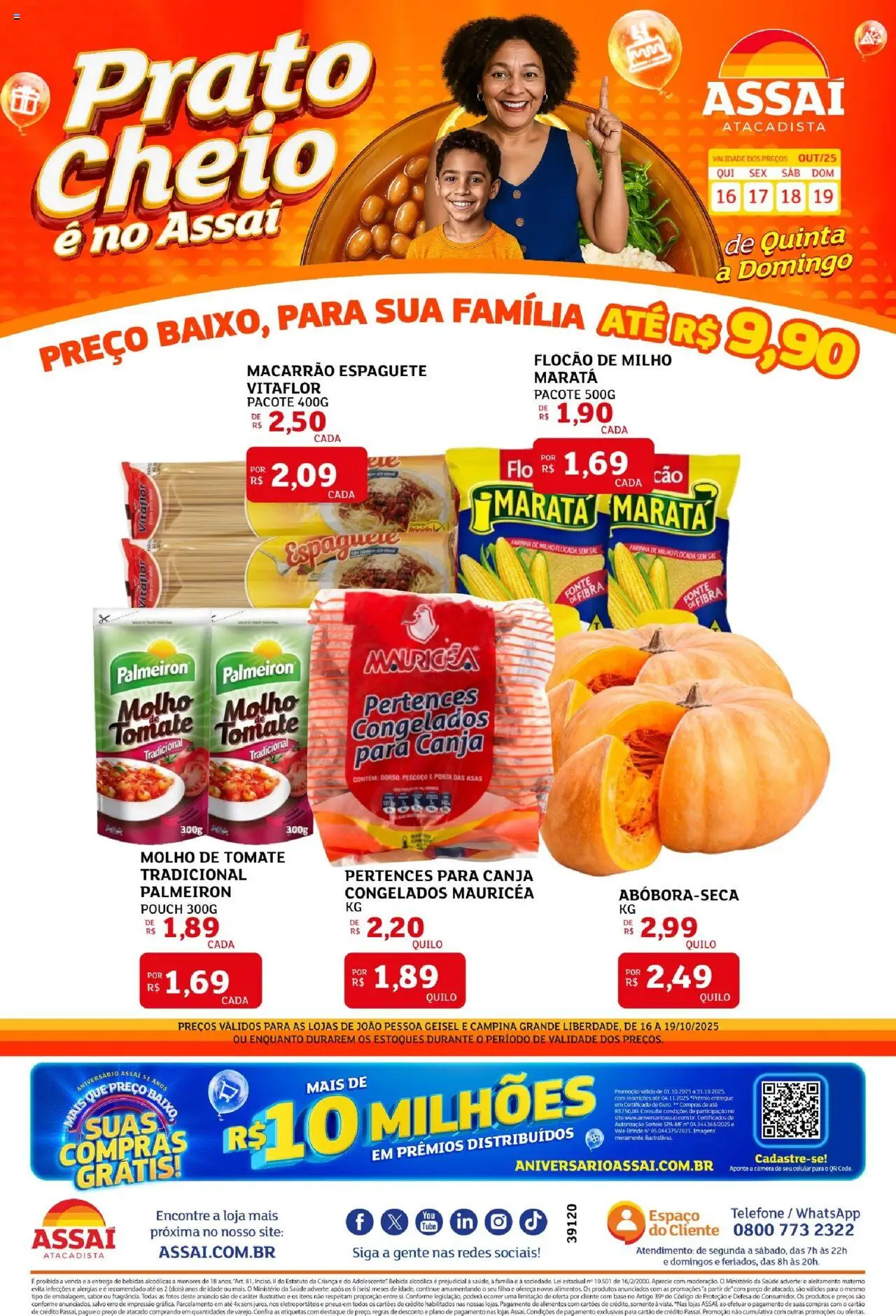 Assaí Atacadista folheto "Encarte - PB" válido a partir de 16/10/2025 - número de página 1