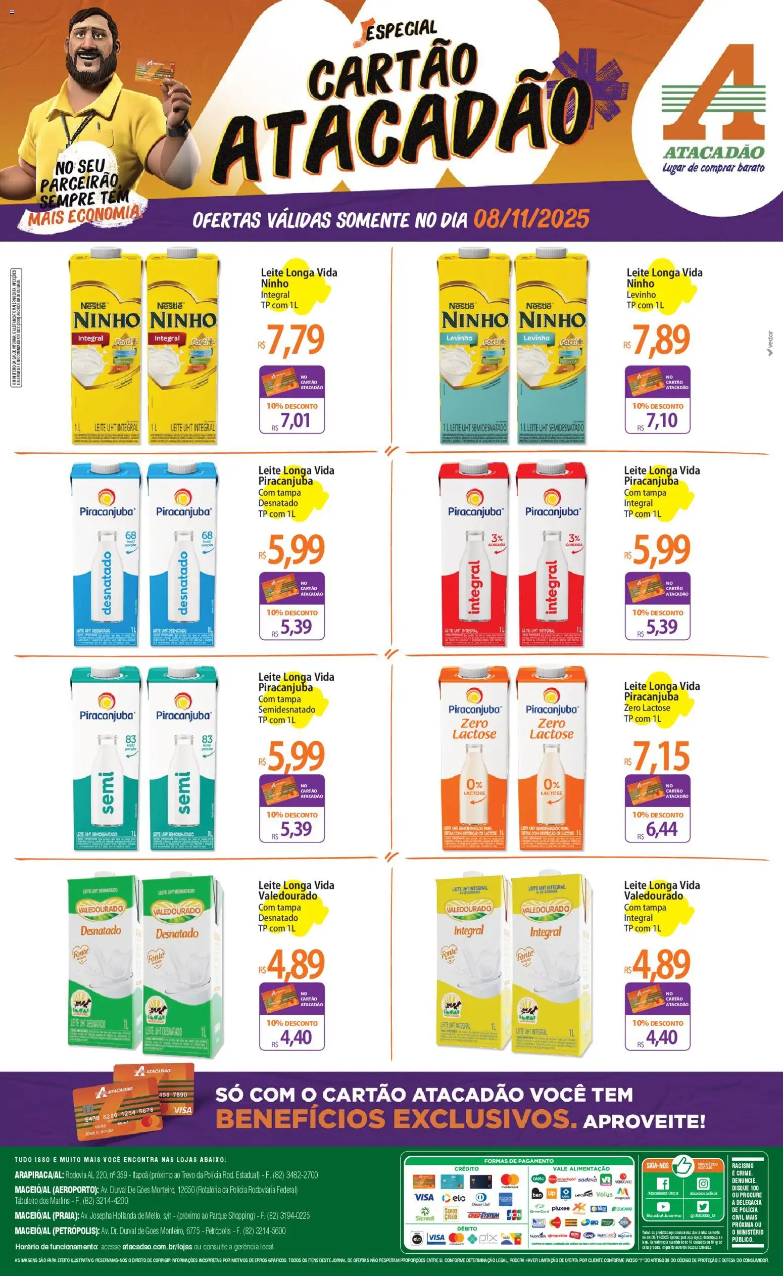 Pré-Visualização do folheto "Ofertas - AL" da loja Atacadão válido a partir de 08/11/2025