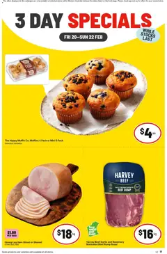 Preview of catalogue 3 Day Specials NT/WA from shop IGA valid 20/02/2026