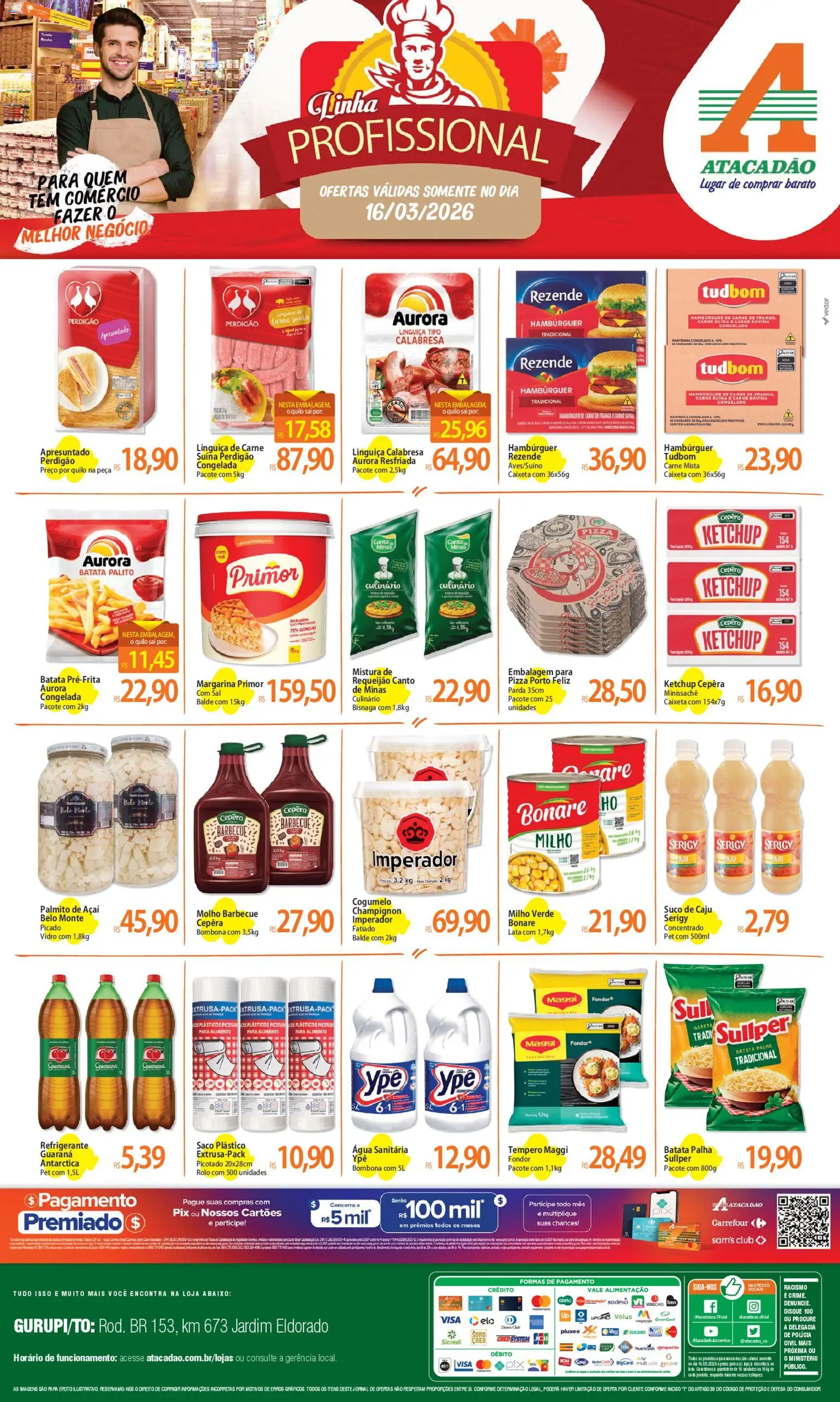 Pré-Visualização do folheto "Atacadão ofertas - TO" da loja Atacadão válido a partir de 16/03/2026