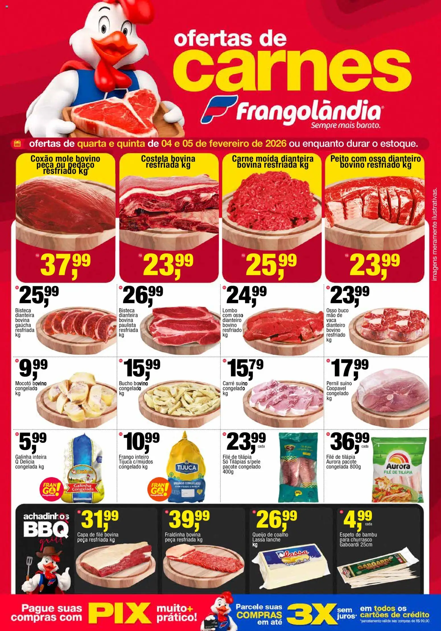 Pré-Visualização do folheto "Ofertas da semana" da loja Frangolândia válido a partir de 04/02/2026
