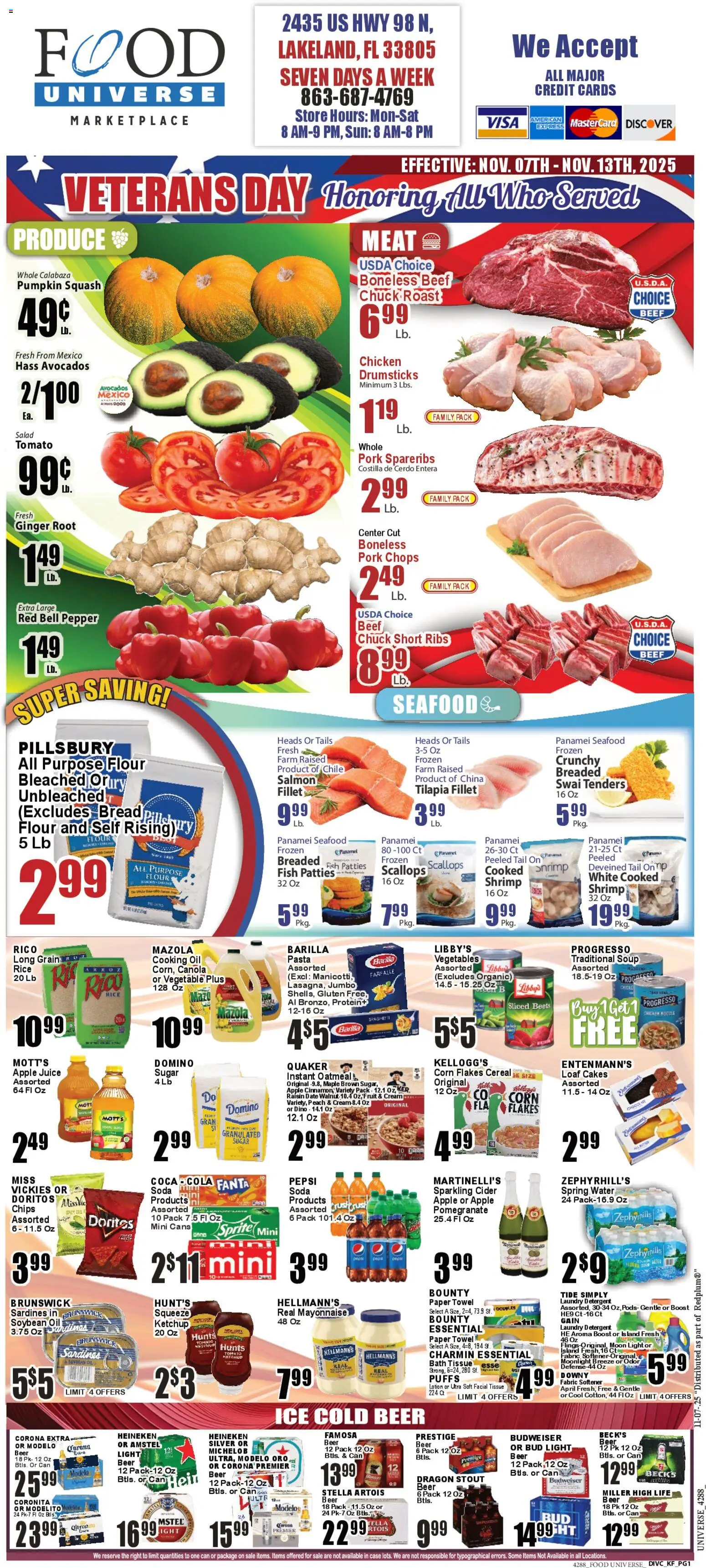 Ad Preview of Food Universe Weekly Ad from 11/07/2025