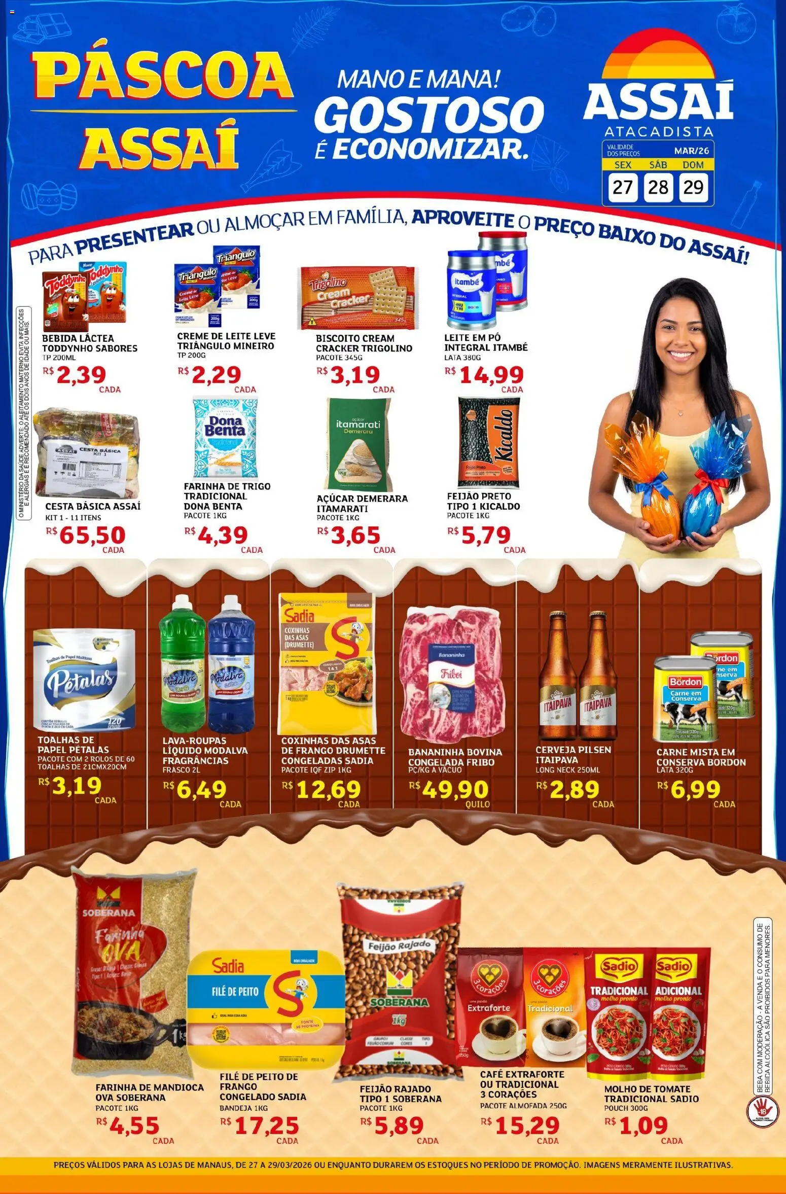 Pré-Visualização do folheto "Assaí Atacadista ofertas - AM" da loja Assaí Atacadista válido a partir de 27/03/2026