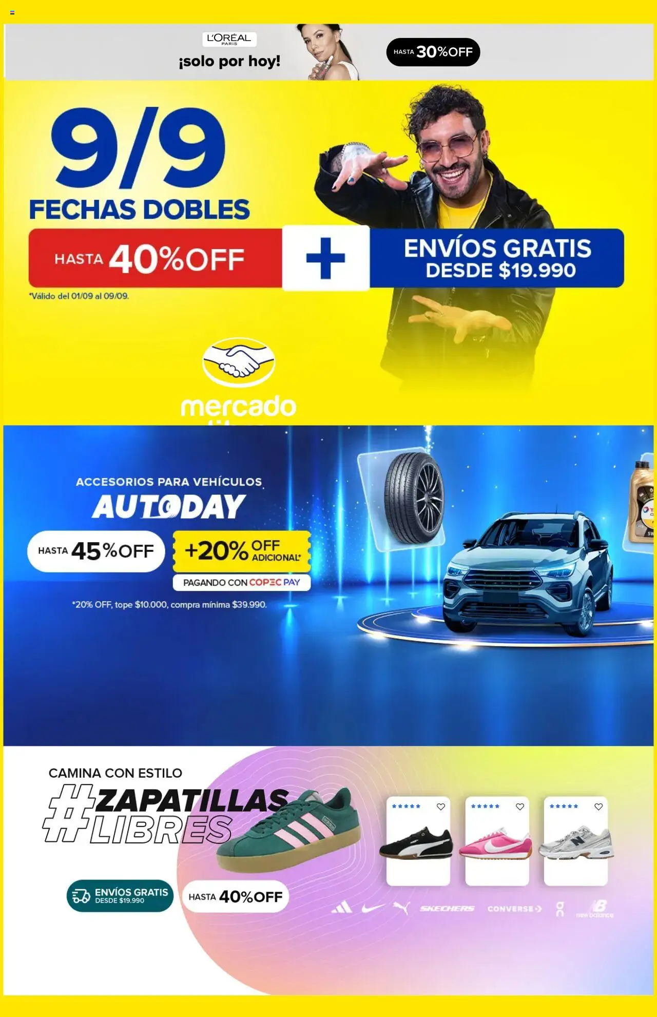 Mercado Libre Ofertas > válido desde 01.09.2025 > número de página 1